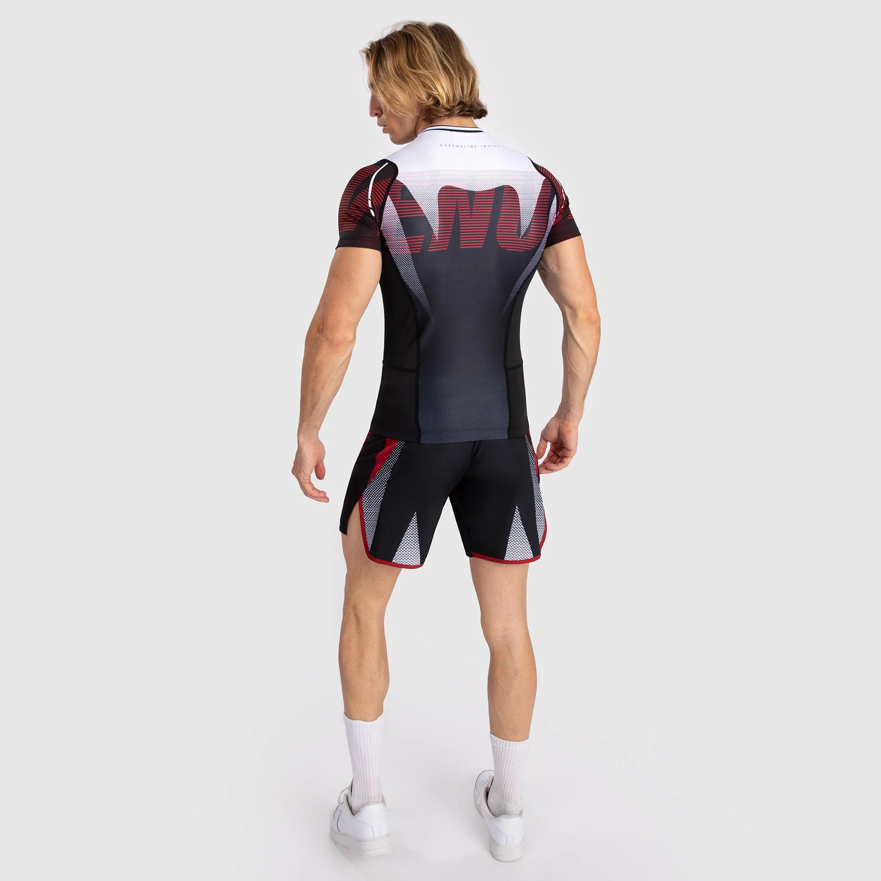 Venum Adrenaline Rashguard de Manga Corta para Hombre - Red - Image 3