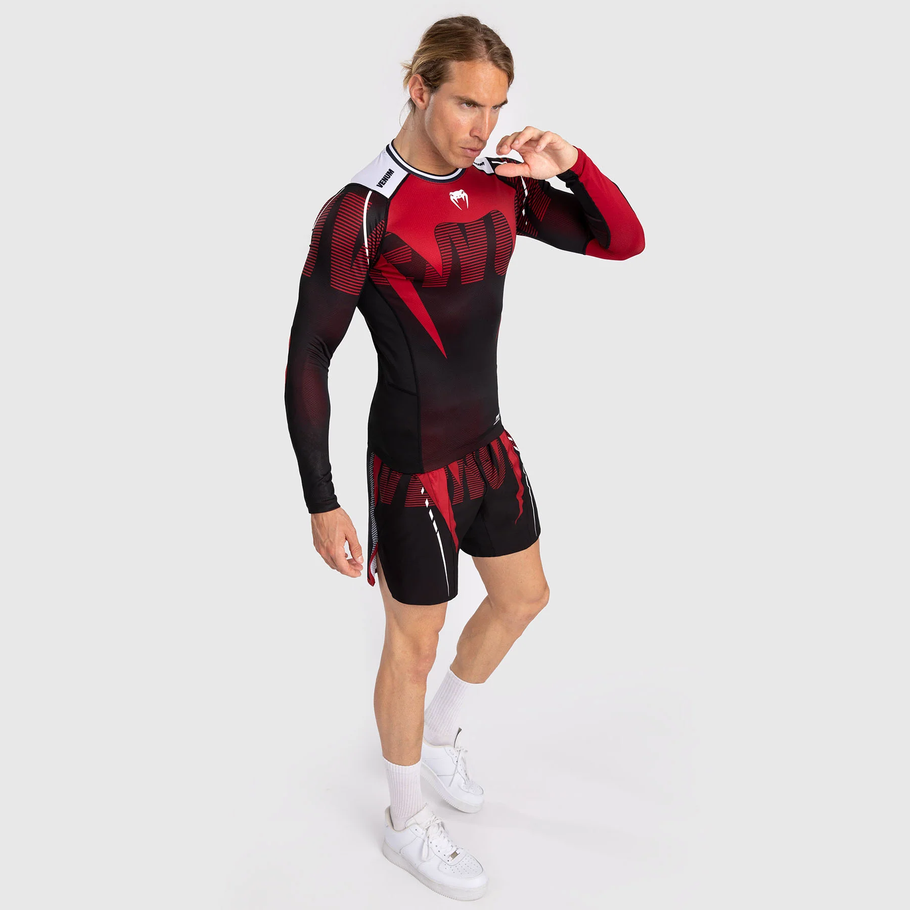 Venum Adrenaline Rashguard de Manga Larga para Hombre - Red - Image 2