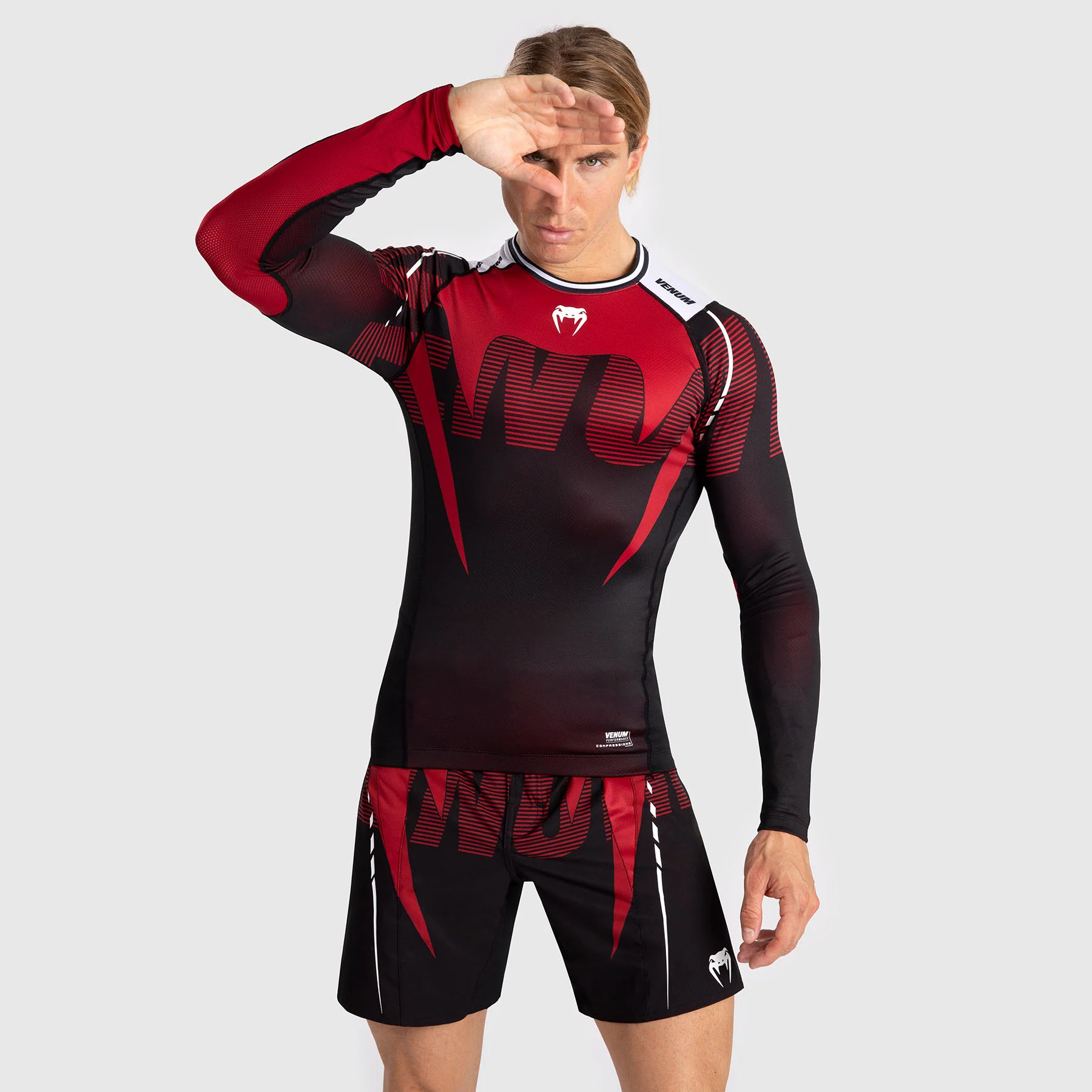 Venum Adrenaline Rashguard de Manga Larga para Hombre - Red - Image 7