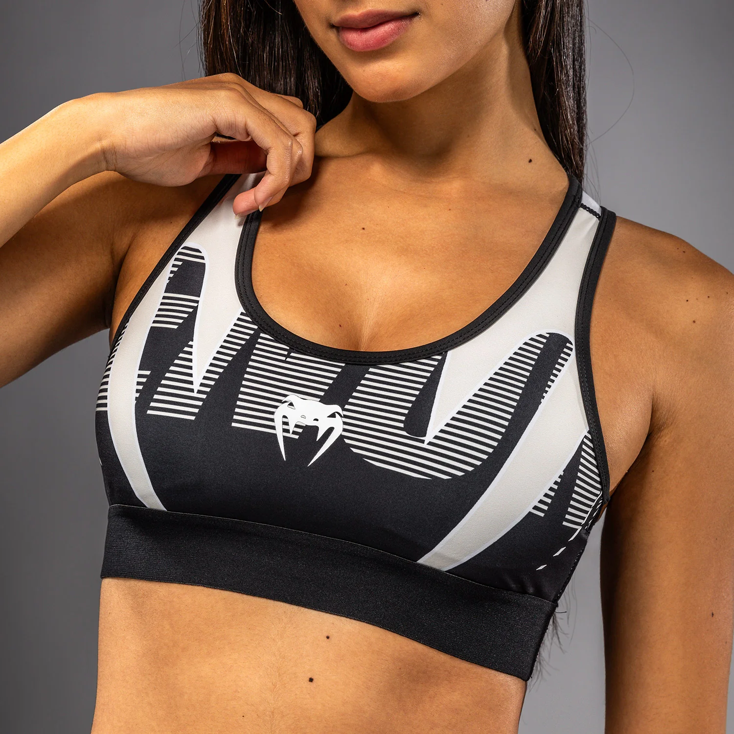 Venum Adrenaline Sujetador Deportivo Mujer – Negro/Marfil - Image 5