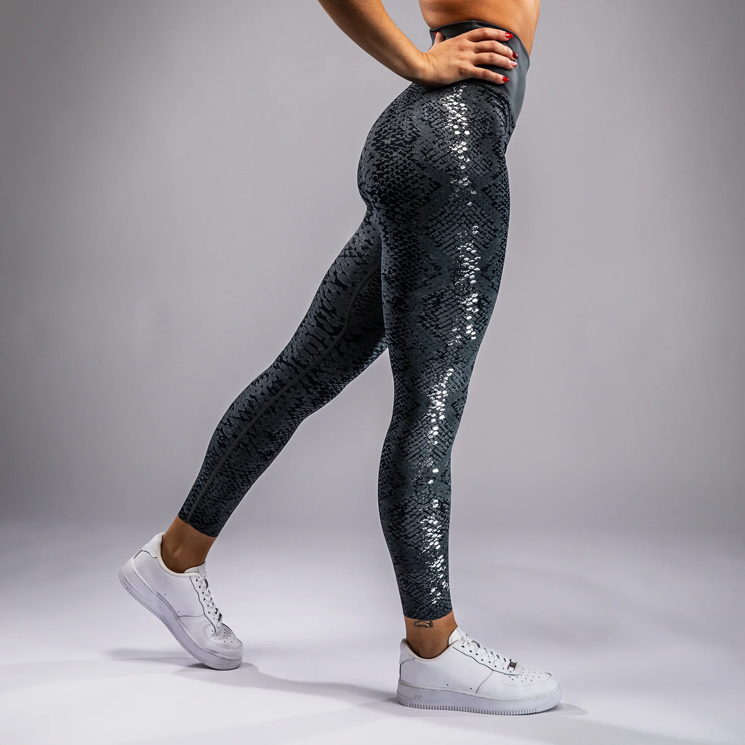 Venum Amazonia Mallas de Longitud Completa para Mujer - Gris Oscuro - Image 3