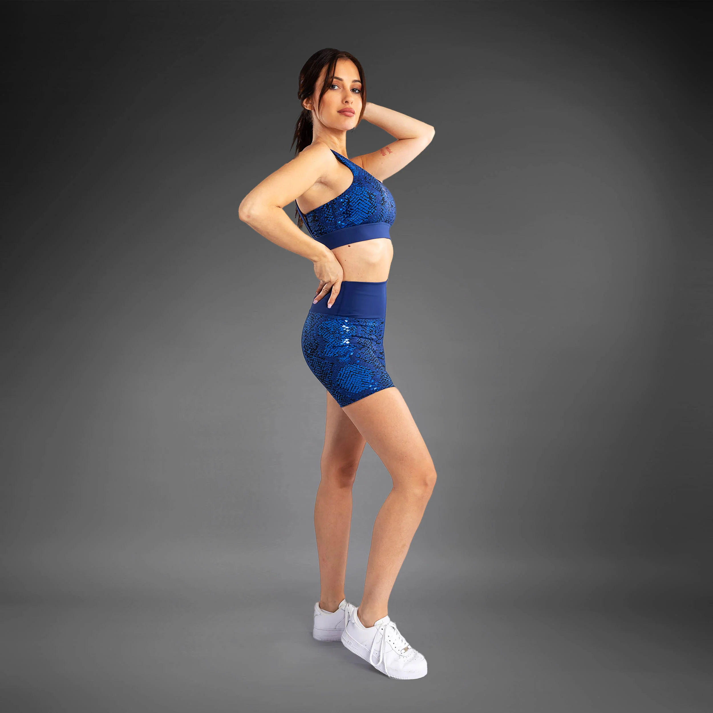 Venum Amazonia Pantalones Cortos de Compresión para Mujer - Azul Ultramarino - Image 4