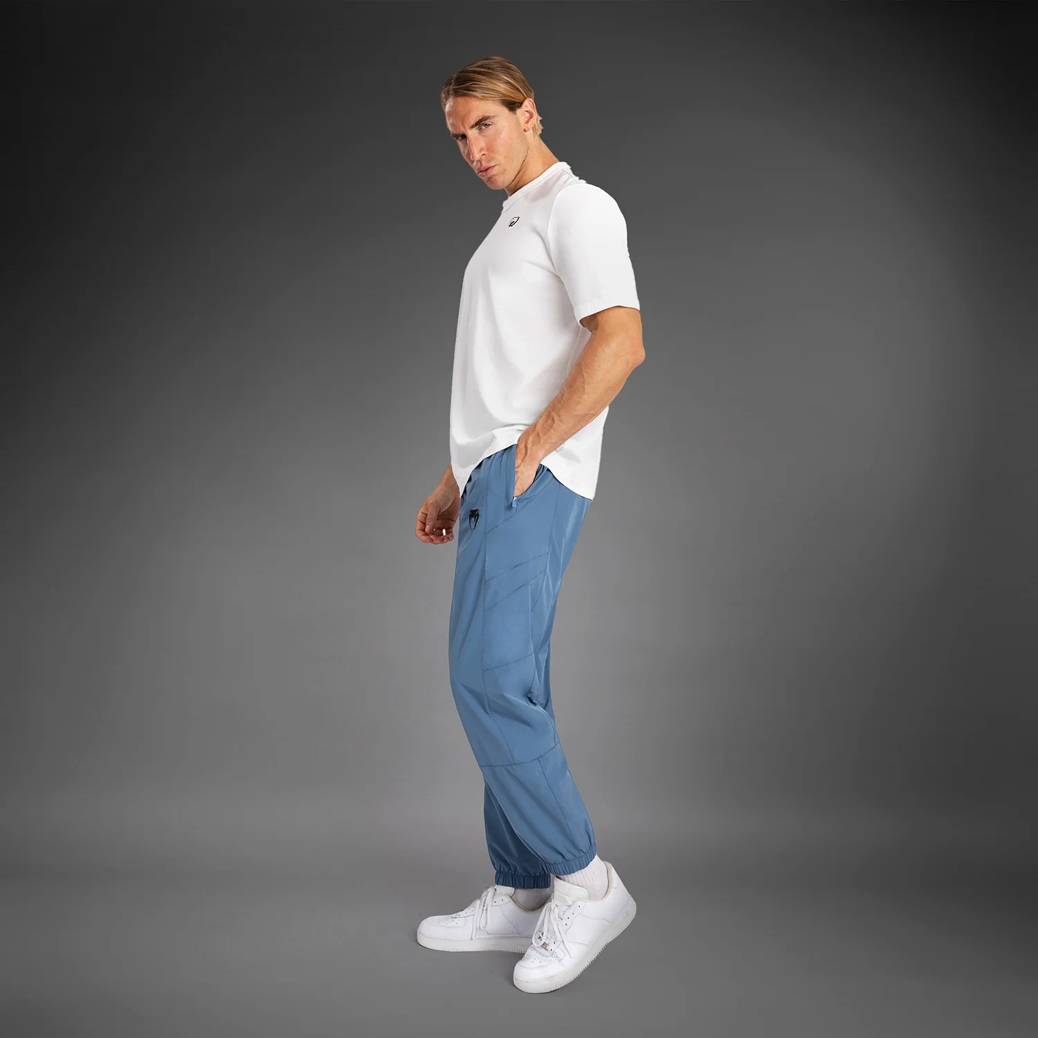 Venum Attack 90 Pantalones de Chándal - Azul/Negro - Image 4