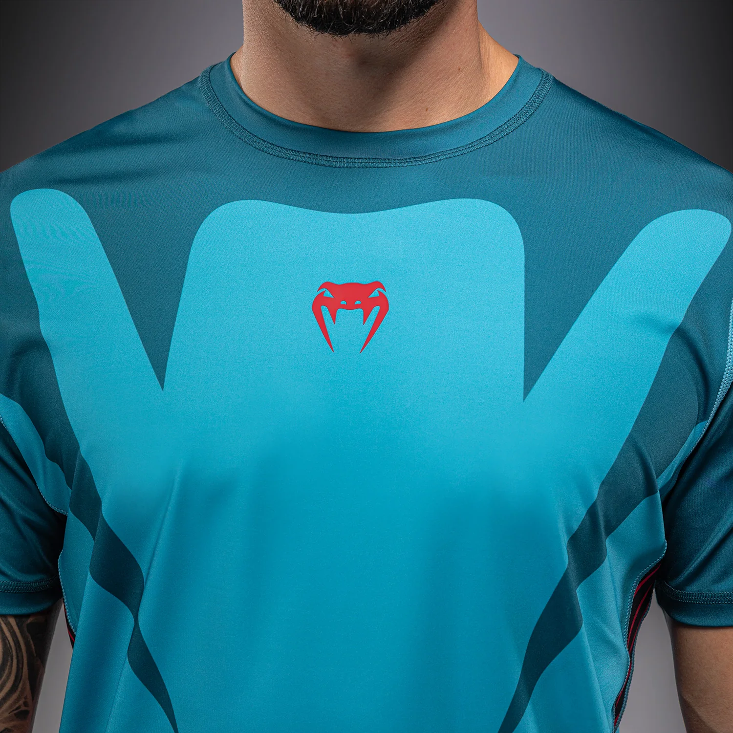 Venum Attack Camiseta Dry Tech – Turquesa/Rojo - Image 6