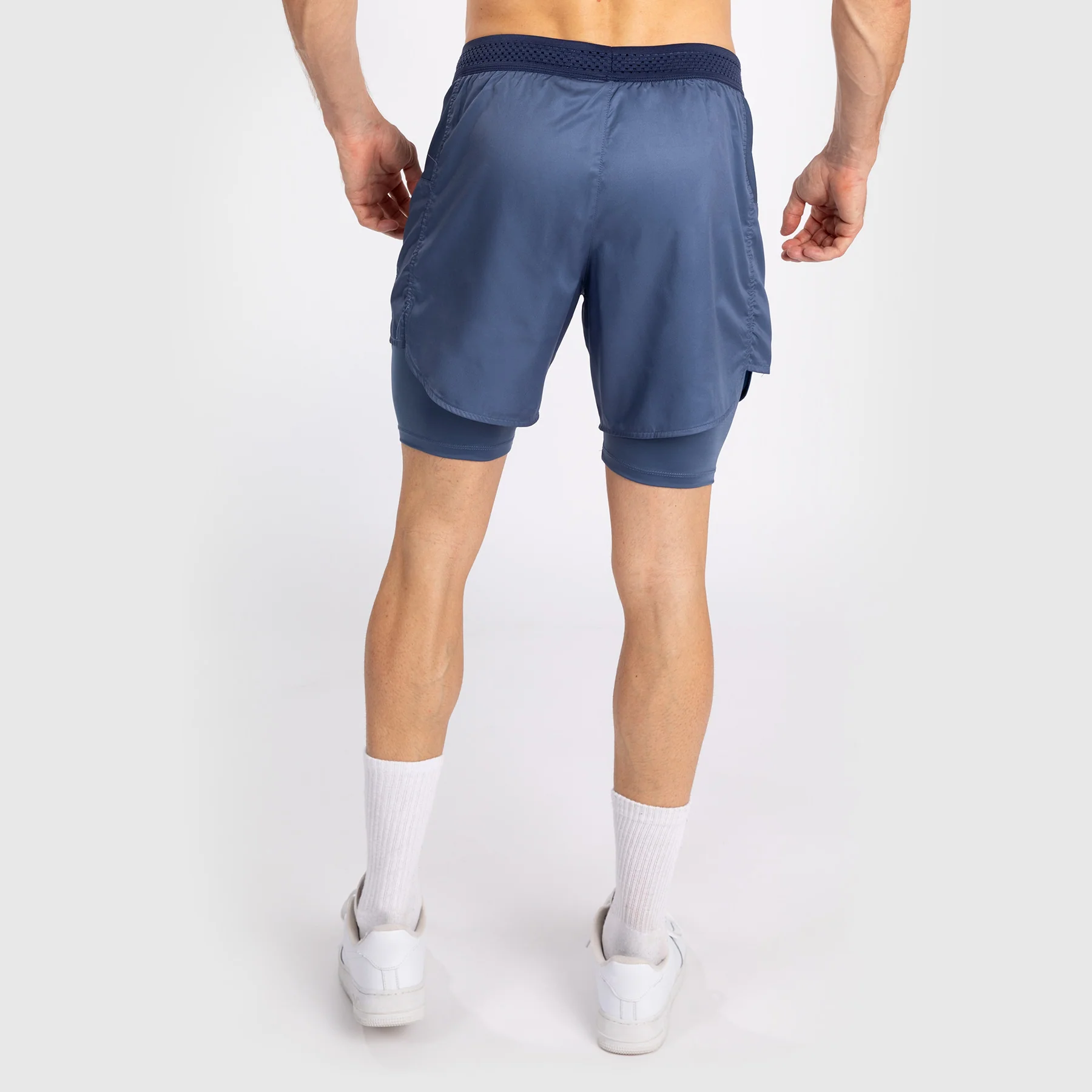 Venum Attack Pantalones Cortos de Lucha para Hombre - Azul Marino - Image 7