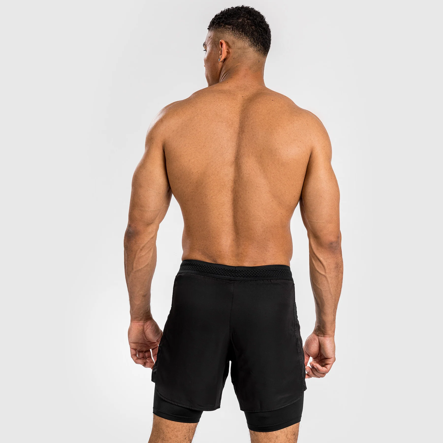 Venum Attack Pantalones Cortos de Lucha para Hombre - Negro - Image 4