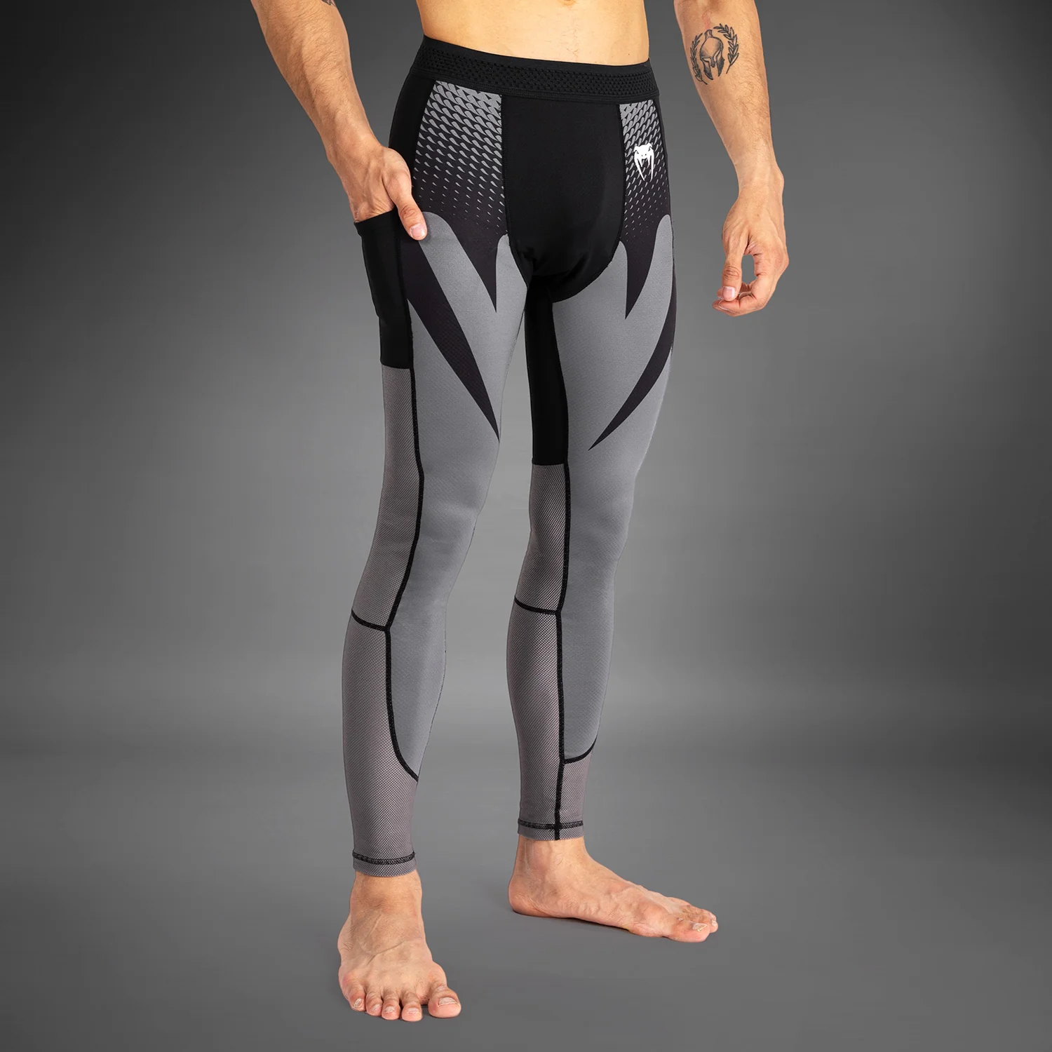 Venum Attack Pantalones de Compresión para Hombre - Negro