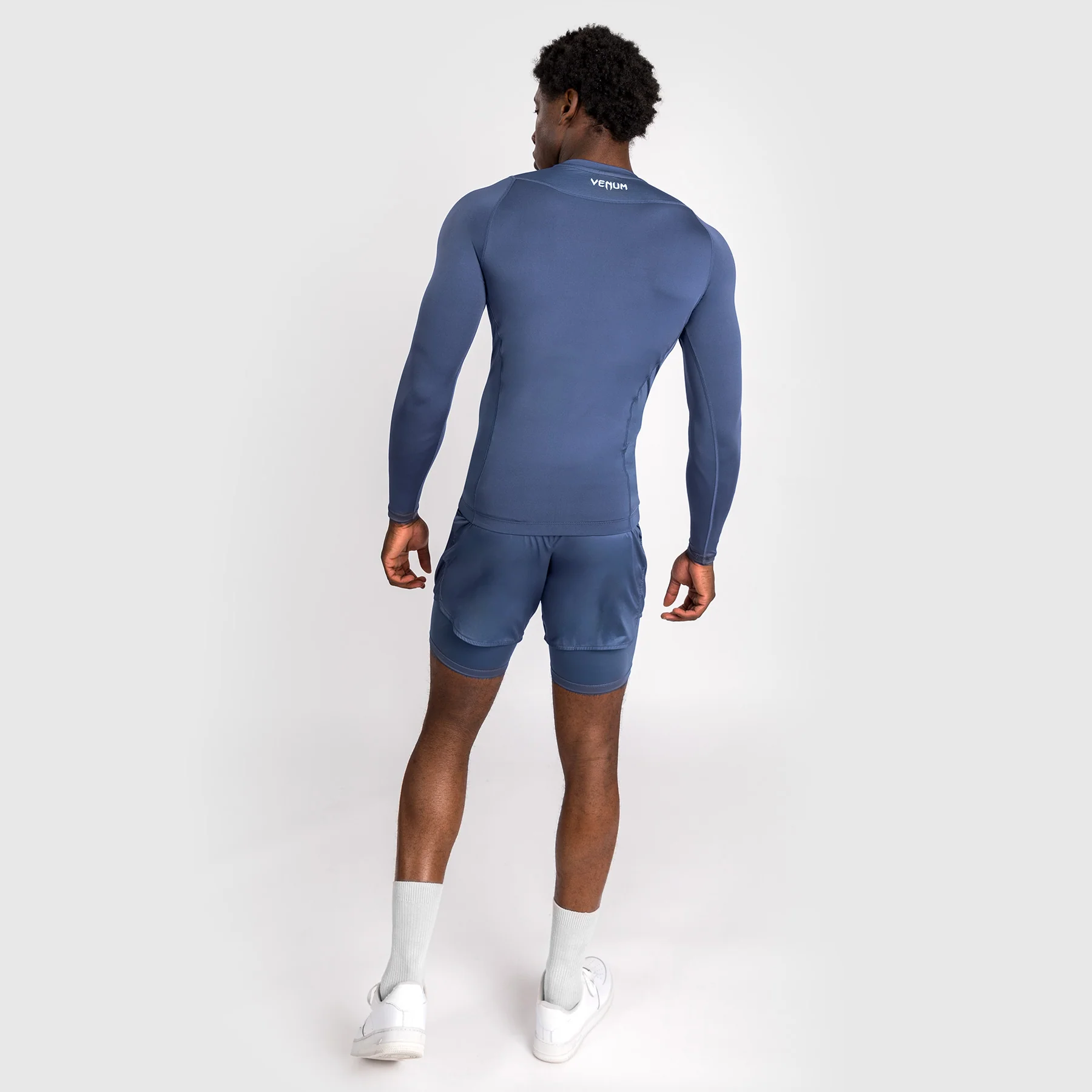 Venum Attack Rashguard de Manga Larga para Hombre - Azul marino - Image 3