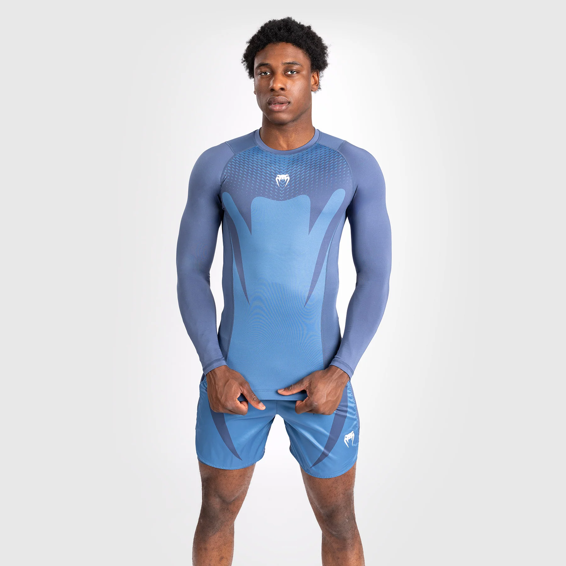 Venum Attack Rashguard de Manga Larga para Hombre - Azul marino - Image 6