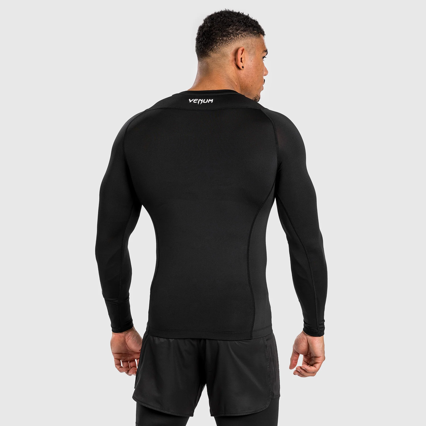Venum Attack Rashguard de Manga Larga para Hombre - Negro/Gris - Image 3