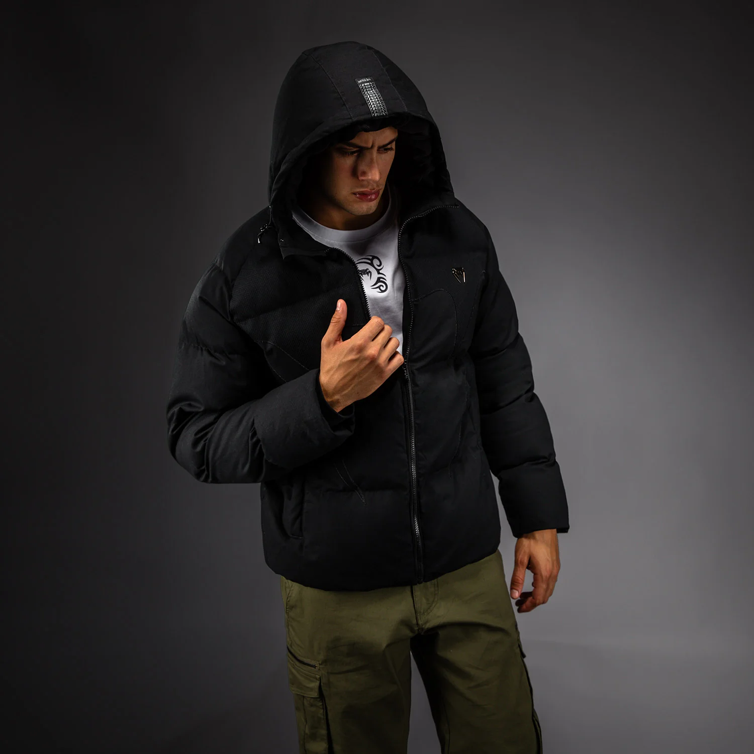 Venum Attack Urban Gi Chaqueta de Plumón – Negro - Image 4