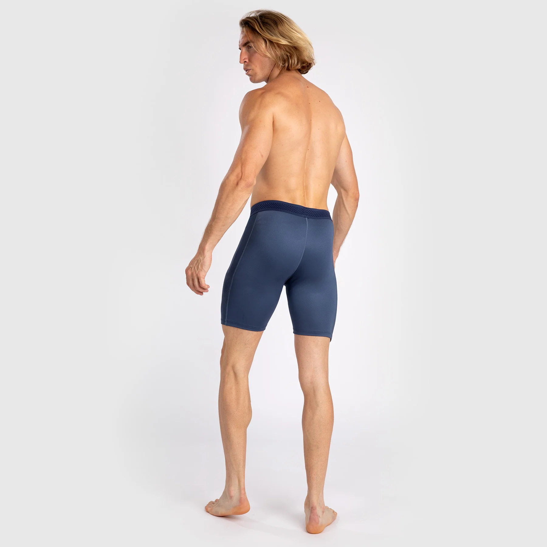 Venum Attack Vale Tudo Short para Hombre - Azul Marino - Image 3