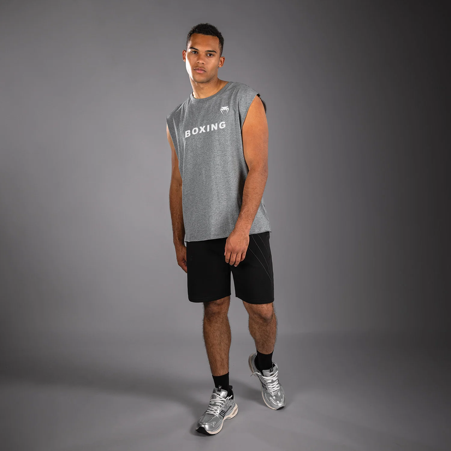 Venum Boxing VT Camiseta – Gris Jaspeado - Image 4