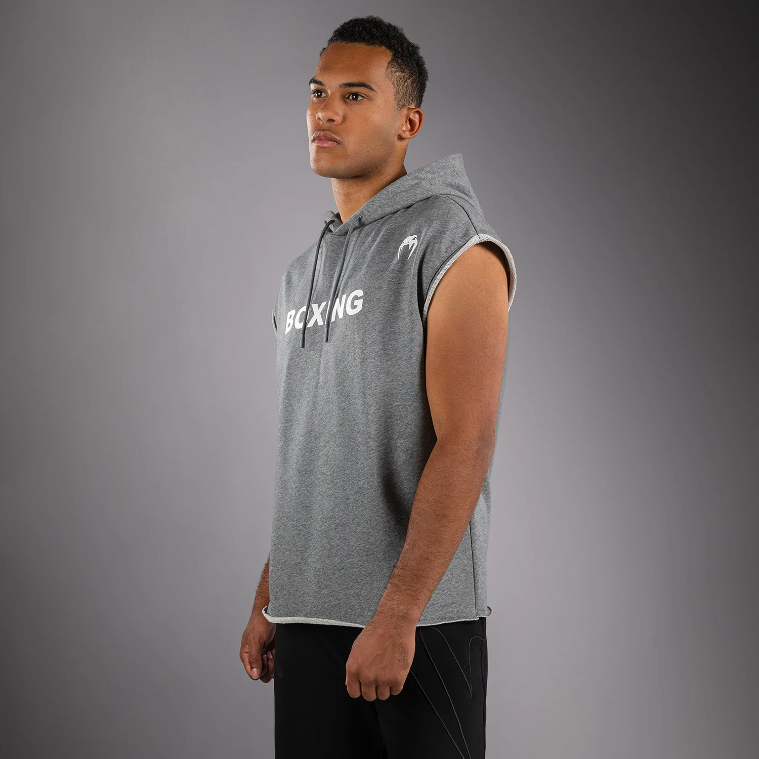 Venum Boxing VT Sudadera con Capucha Sin Mangas – Gris Jaspeado - Image 2