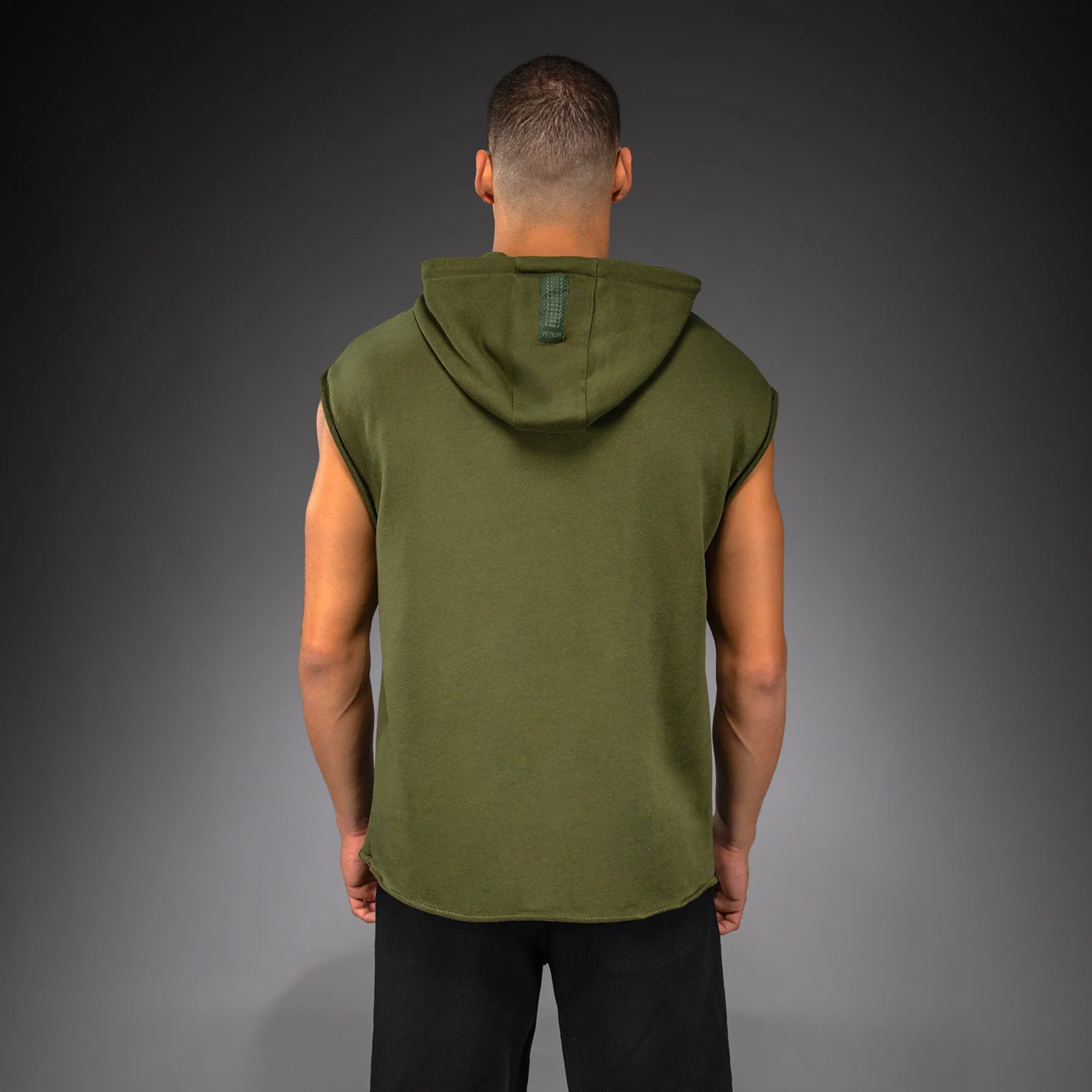Venum Boxing VT Sudadera con Capucha Sin Mangas – Verde Militar - Image 4