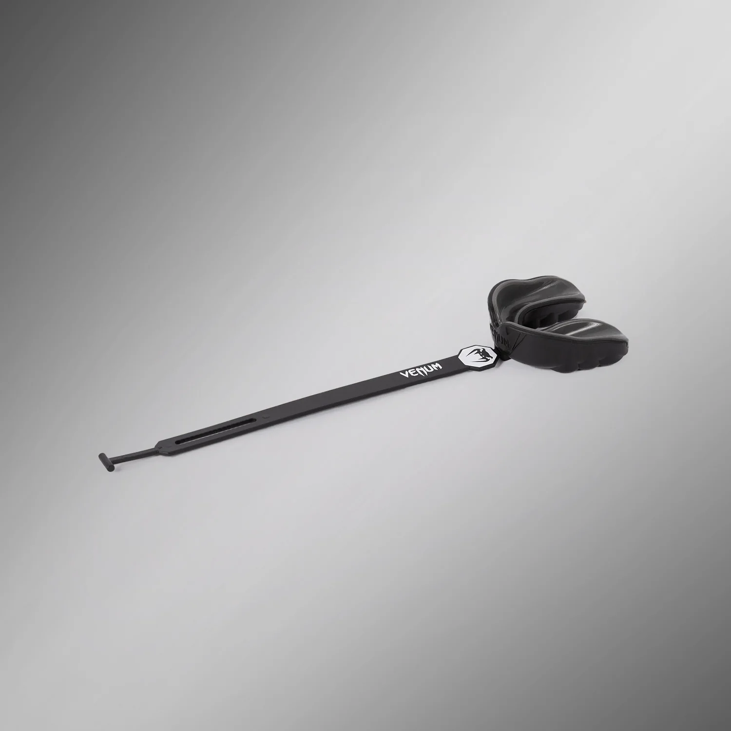 Venum Challenger Protector Bucal con Correa/sin Correa - Negro/Gris - Image 3