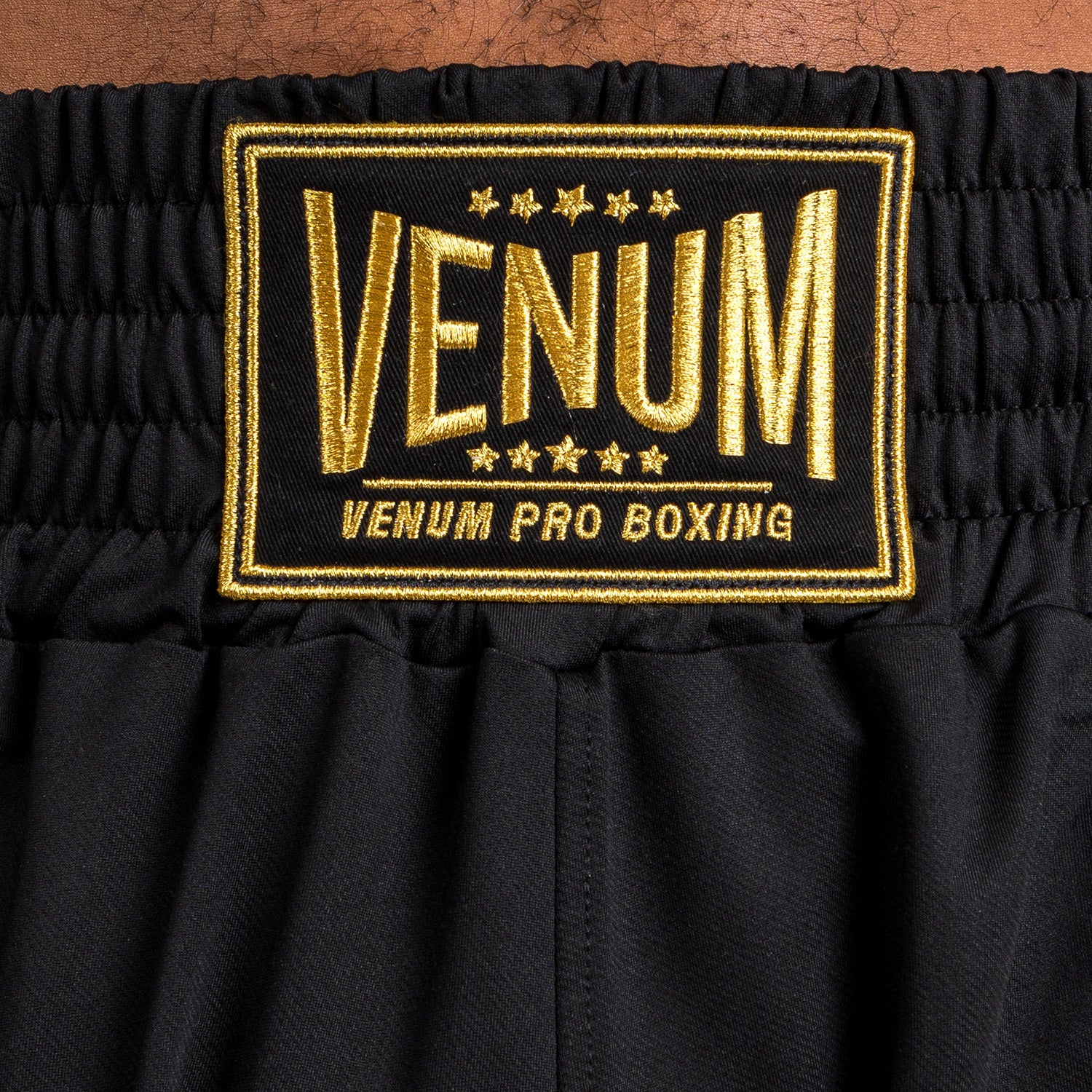 Venum Classic Boxing Shorts - Negro/Dorado - Image 8