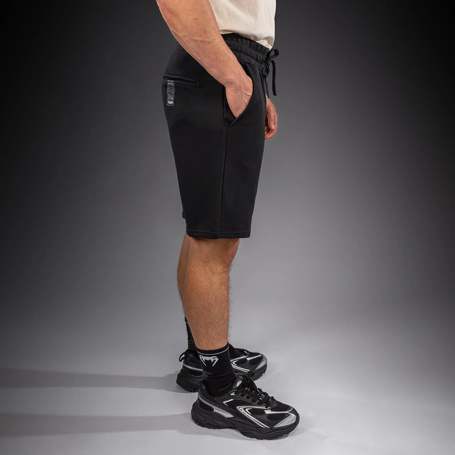 Venum Classic Fleece Short de Algodón - Negro - Image 3