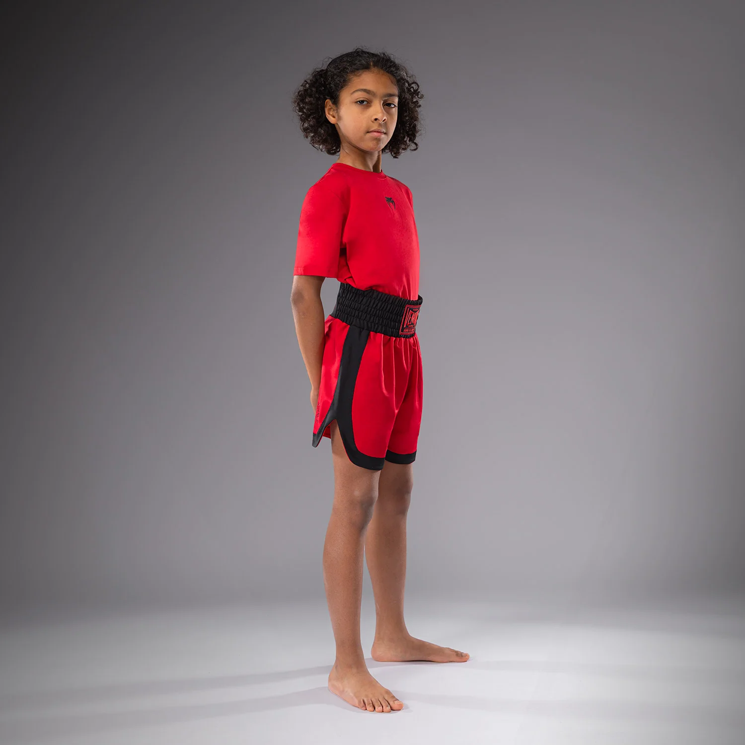 Venum Classic Short de boxeo para niños - Rojo cereza - Image 3