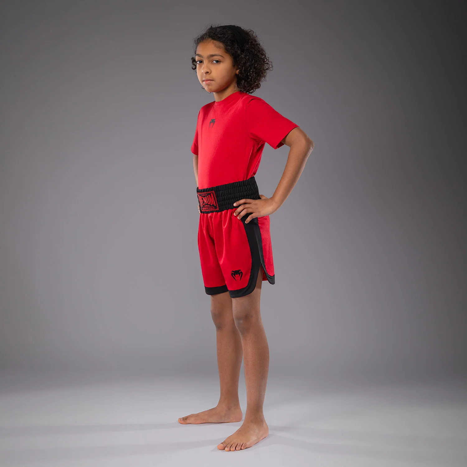 Venum Classic Short de boxeo para niños - Rojo cereza - Image 6
