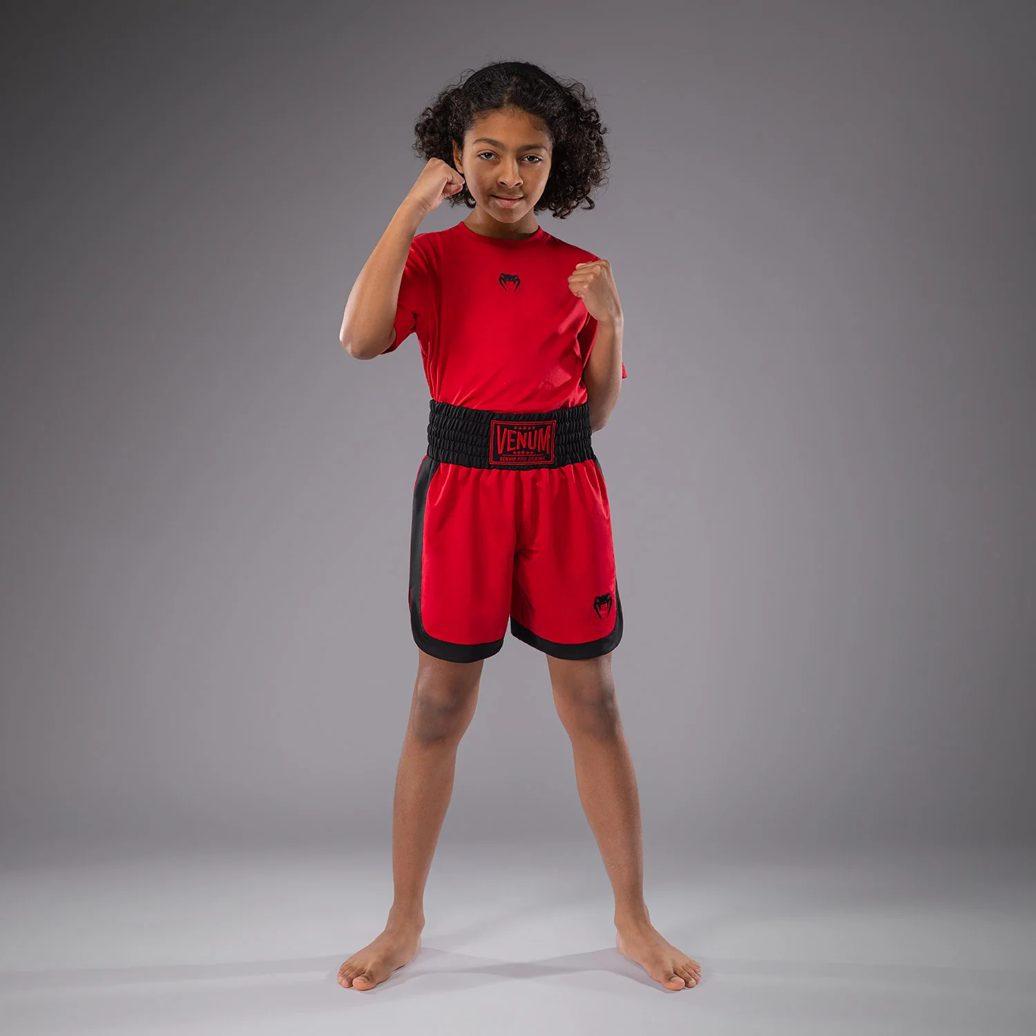 Venum Classic Short de boxeo para niños - Rojo cereza - Image 7