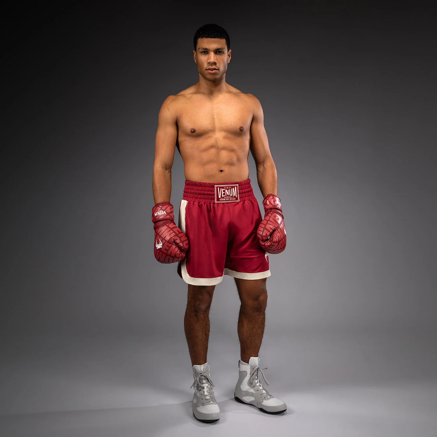 Venum Classic Short de Boxeo – Rojo Rubí/Marfil - Image 6