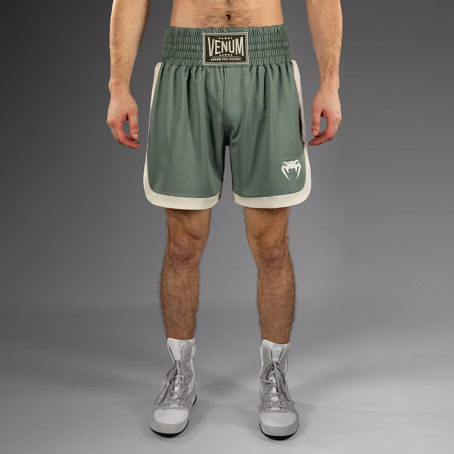 Venum Classic Short de Boxeo - Verde Agua/Marfil