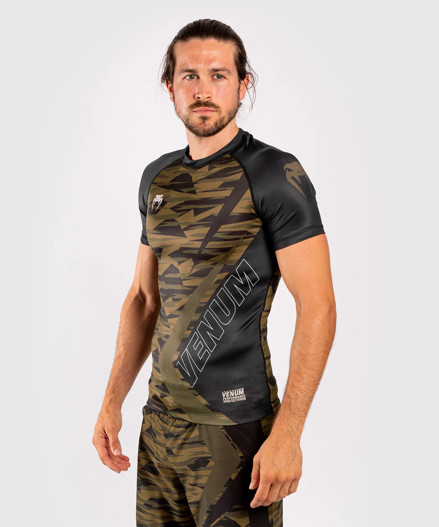 Venum Contender 5.0 Rashguard – Mangas cortas - Camo kaki - Image 2