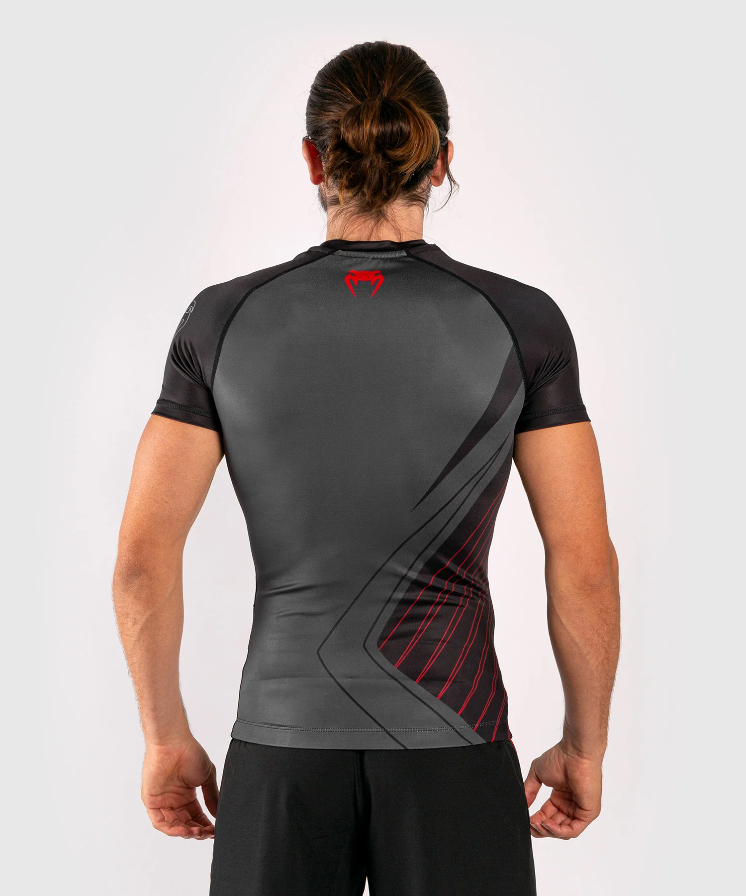 Venum Contender 5.0 Rashguard – Mangas cortas - Negro/Rojo - Image 4