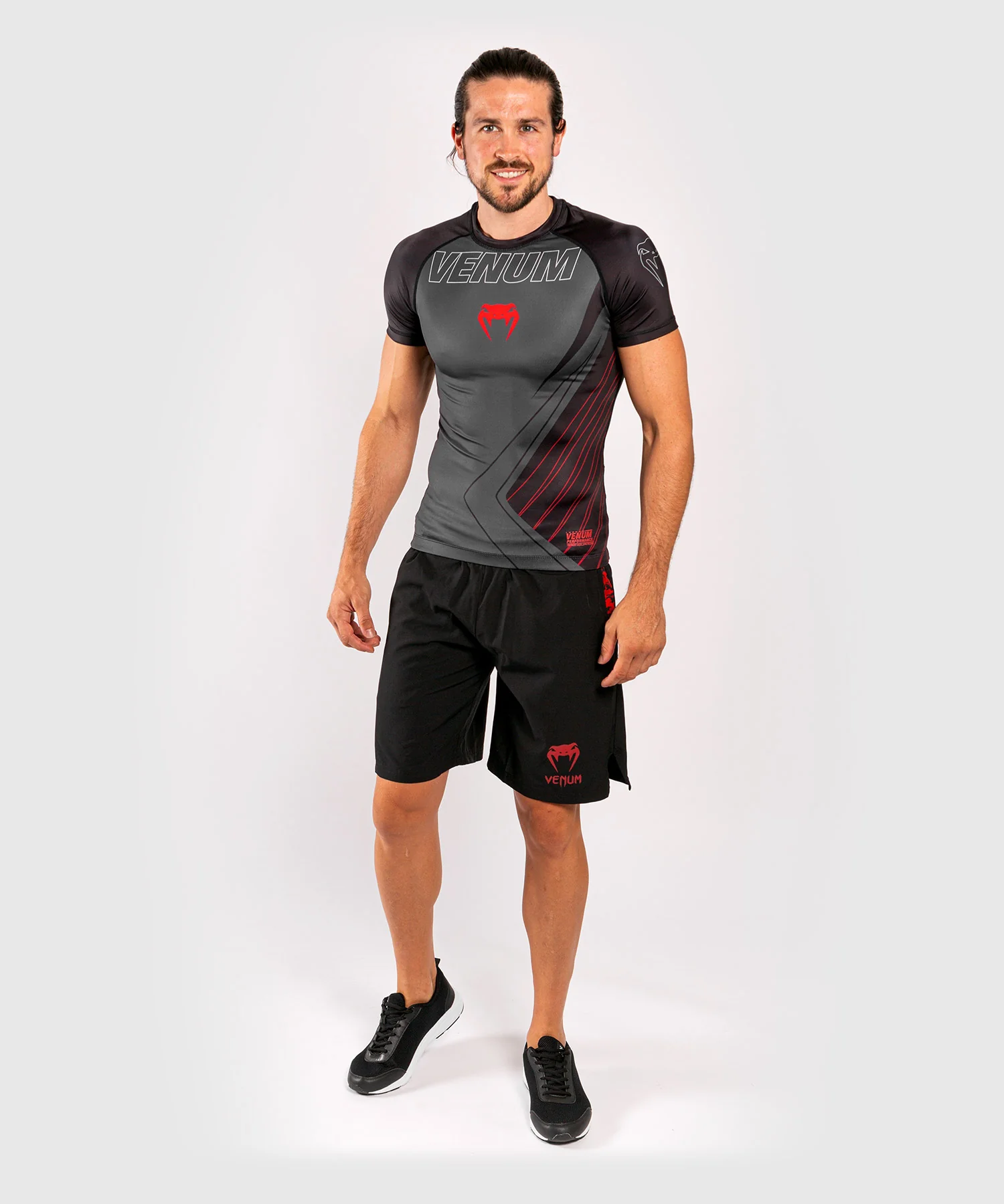 Venum Contender 5.0 Rashguard – Mangas cortas - Negro/Rojo - Image 9