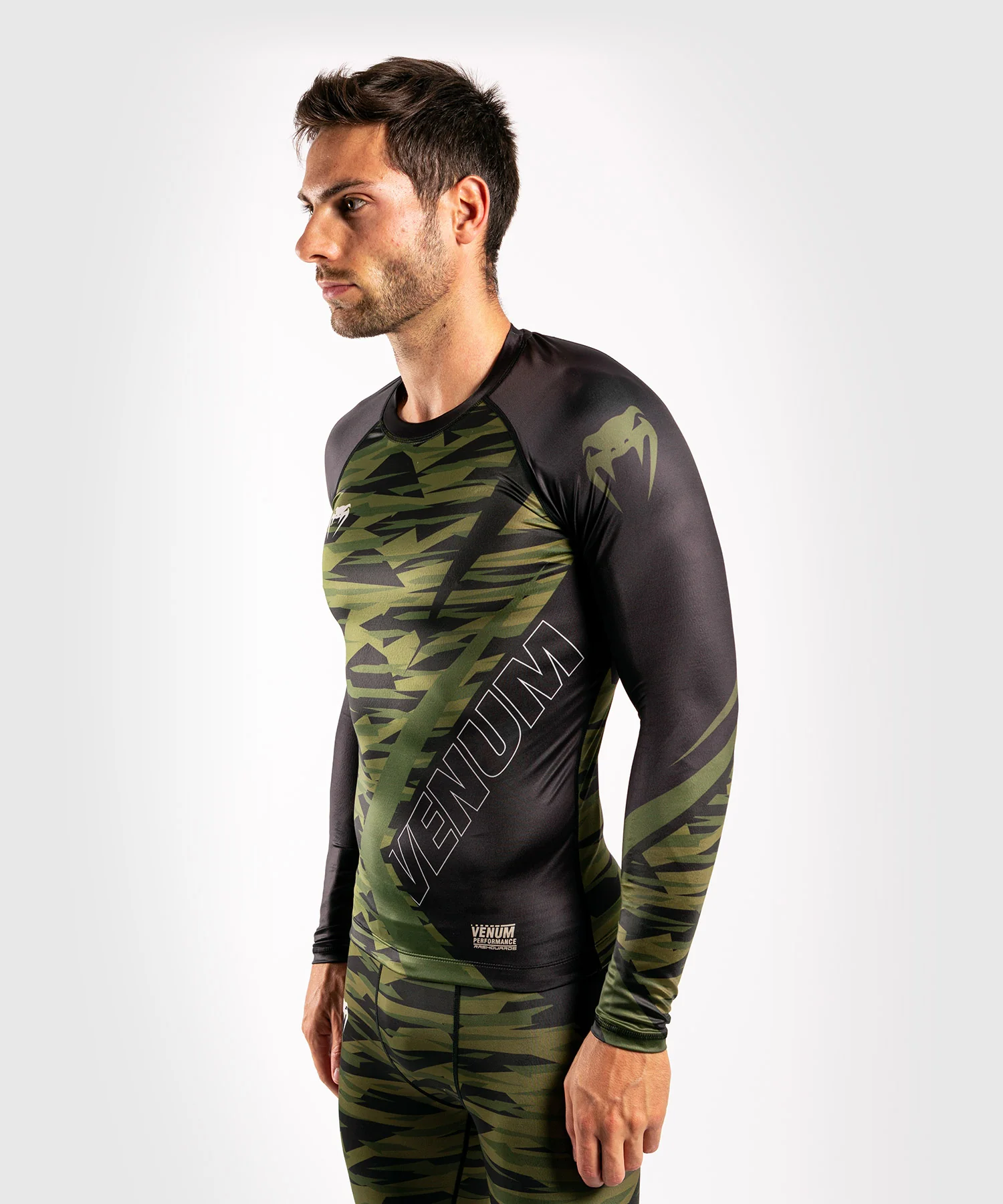 Venum Contender 5.0 Rashguard – Mangas Largas - Camo kaki - Image 2