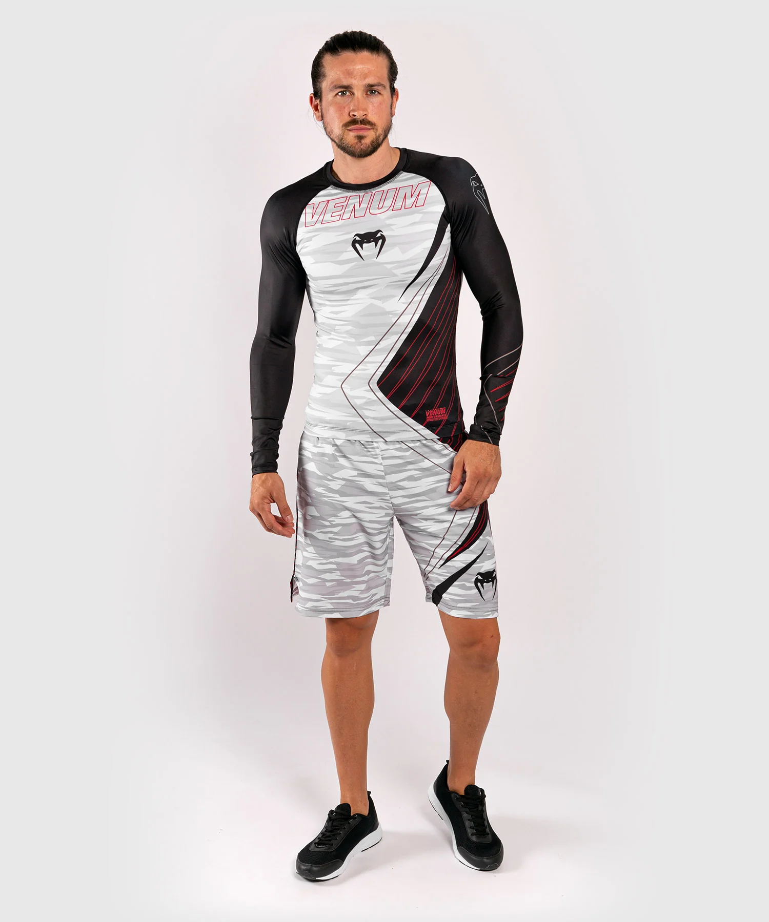 Venum Contender 5.0 Rashguard – Mangas Largas - White/Camo - Image 9