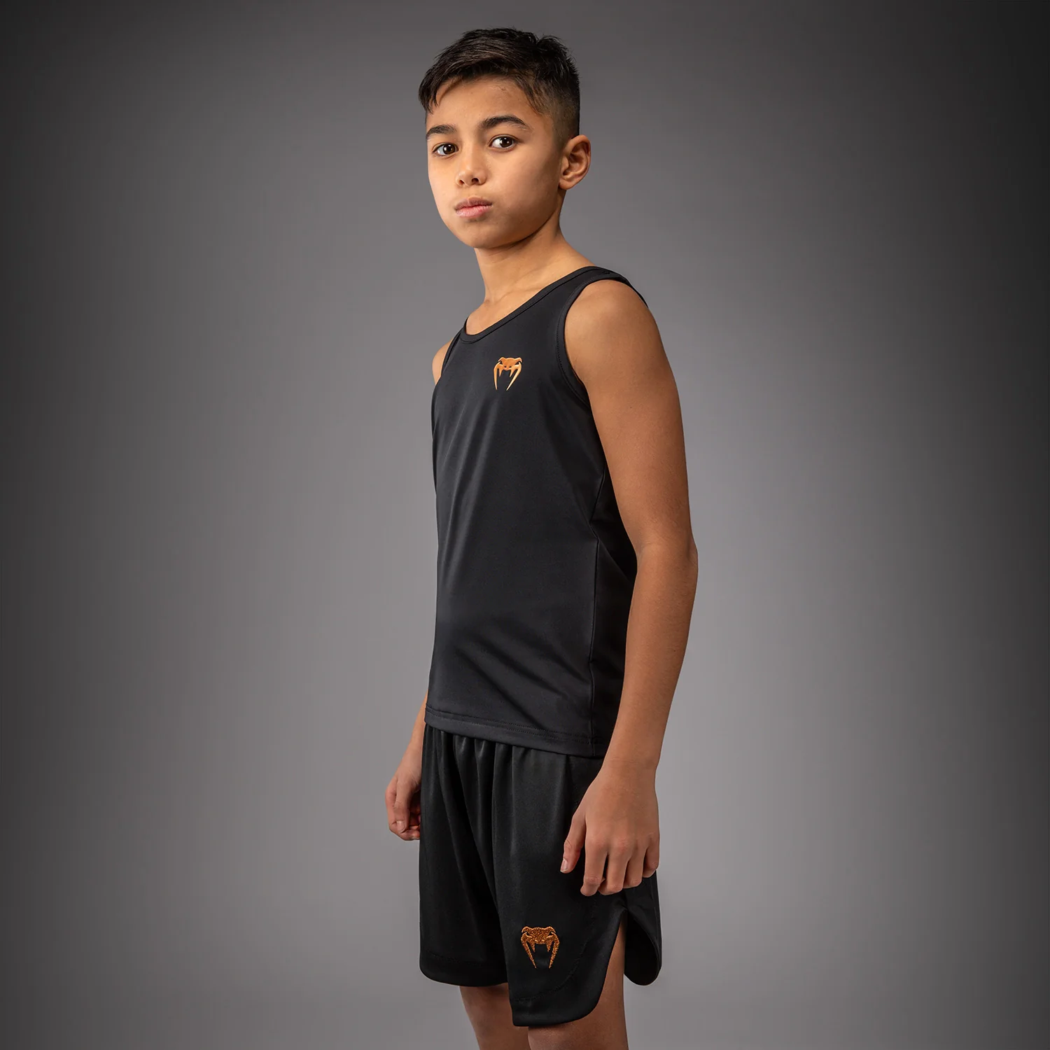 Venum Contender Camiseta de Tirantes Para Niños – Negro/Oro - Image 2