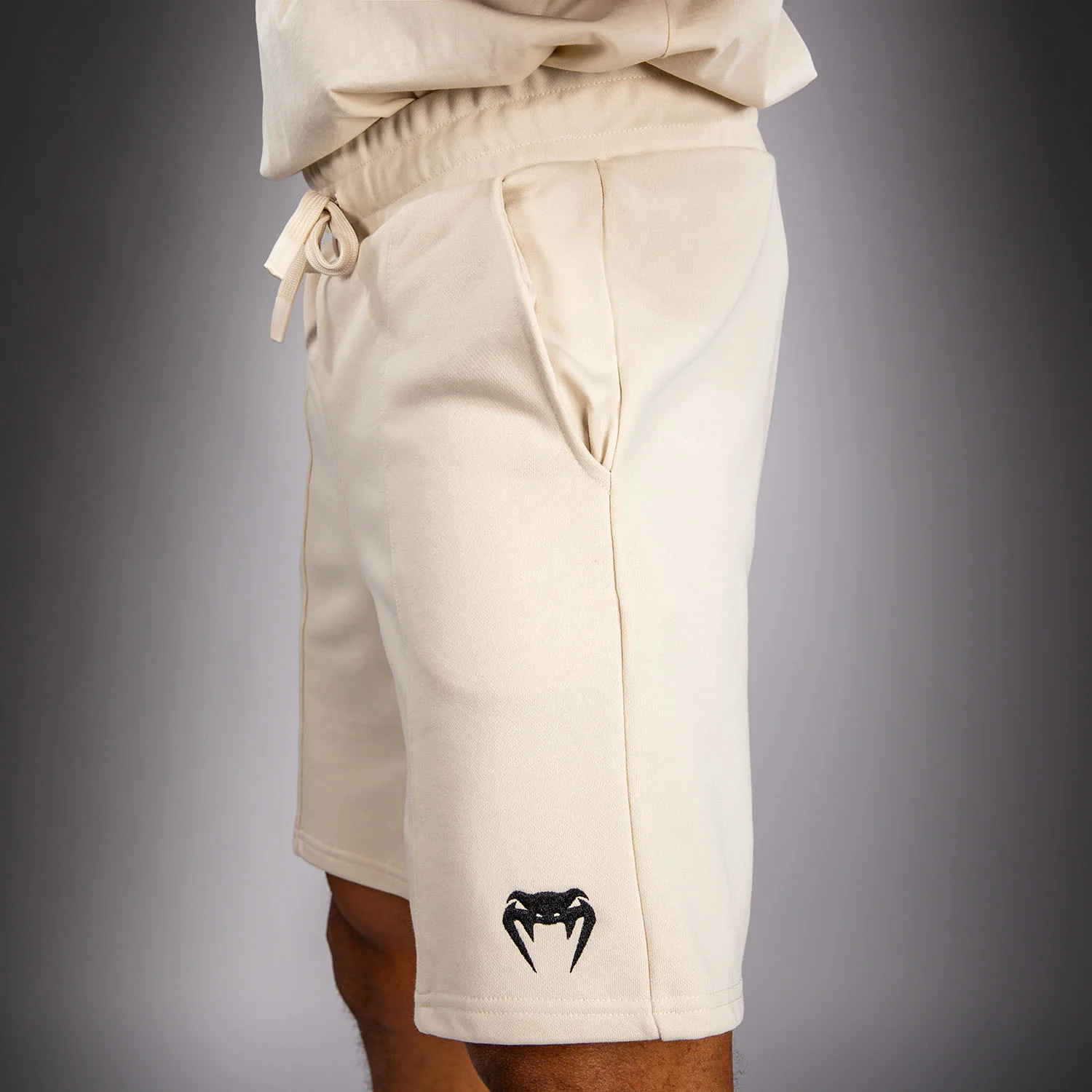Venum Contender Fleece Pantalón Corto de Algodón – Blanco Hueso - Image 6