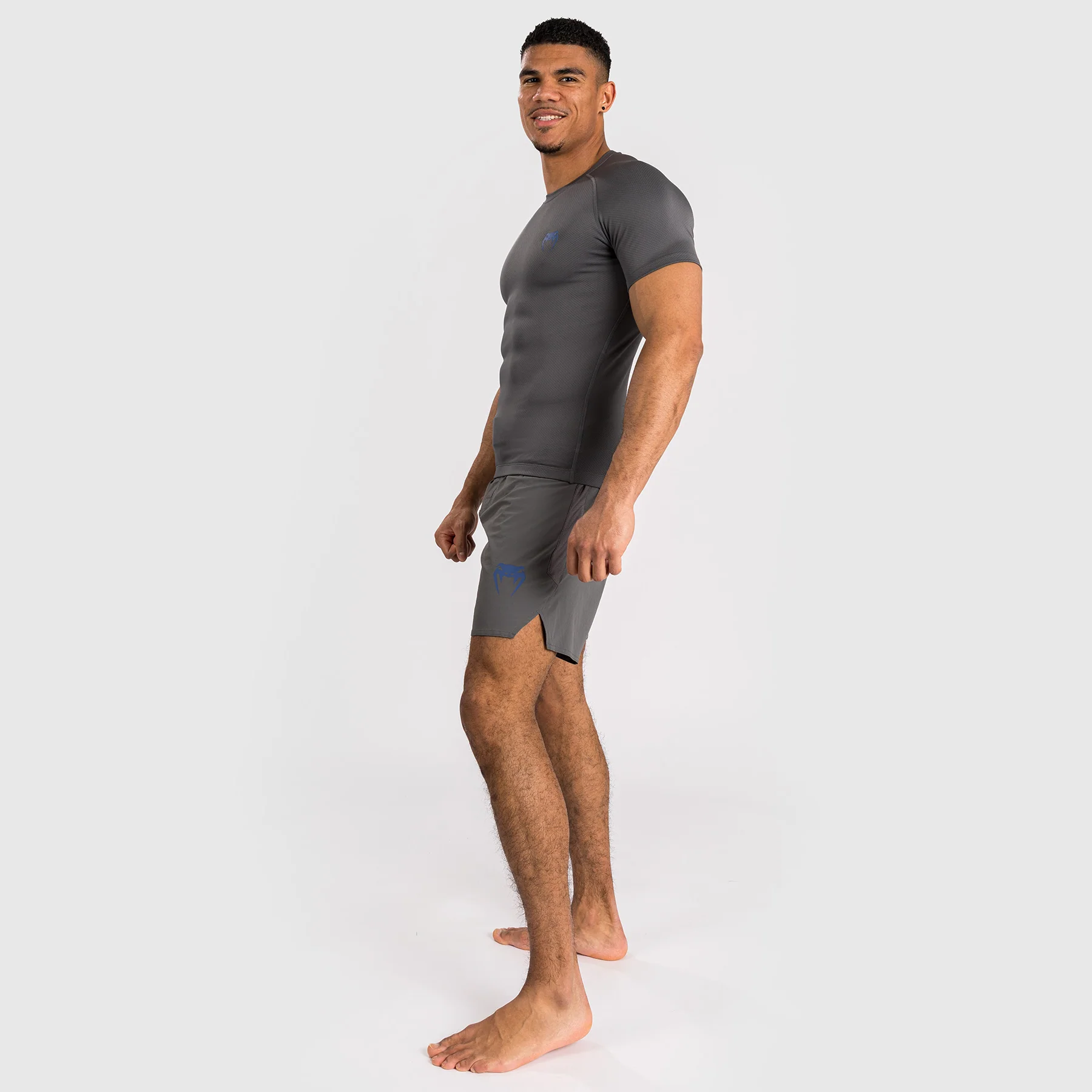 Venum Contender Lycra de manga corta para hombre - Gris - Image 3