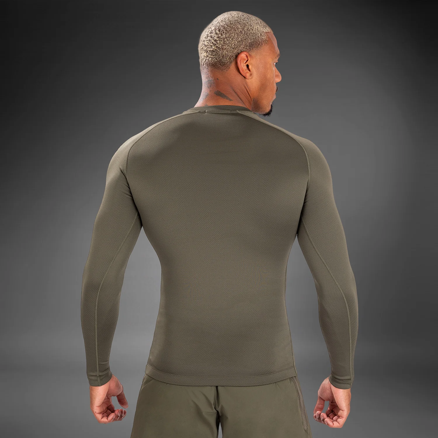 Venum Contender Lycra de manga larga para hombre - Caqui - Image 5