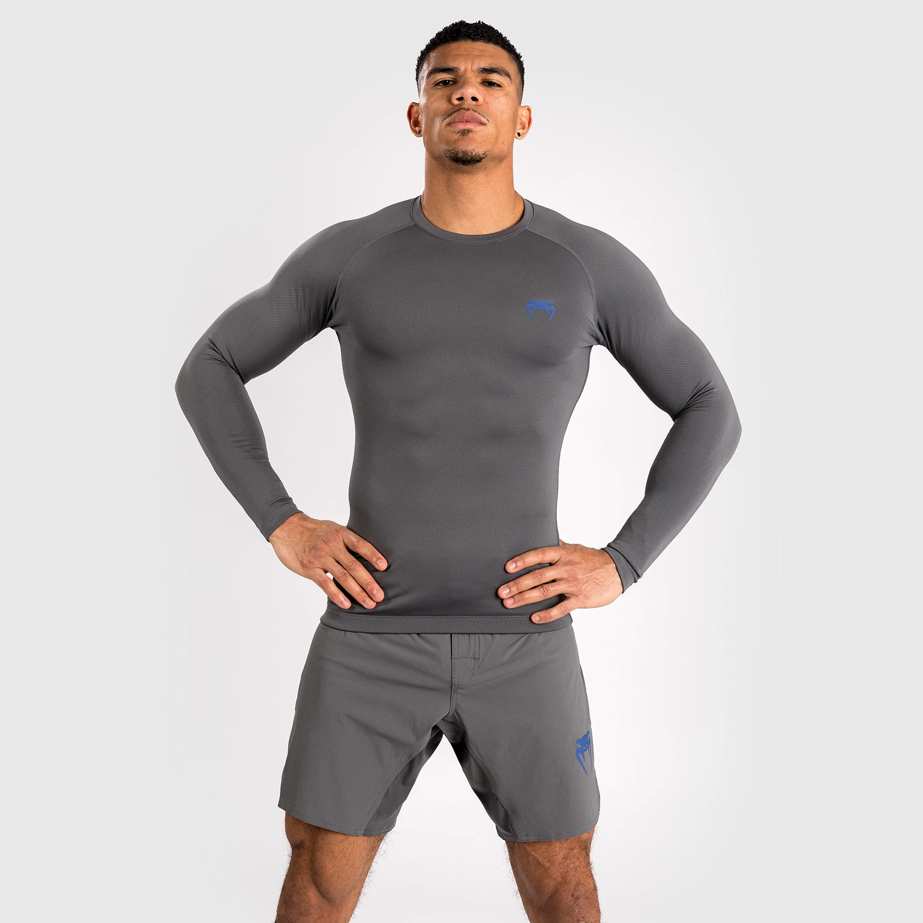 Venum Contender Lycra de manga larga para hombre - Gris