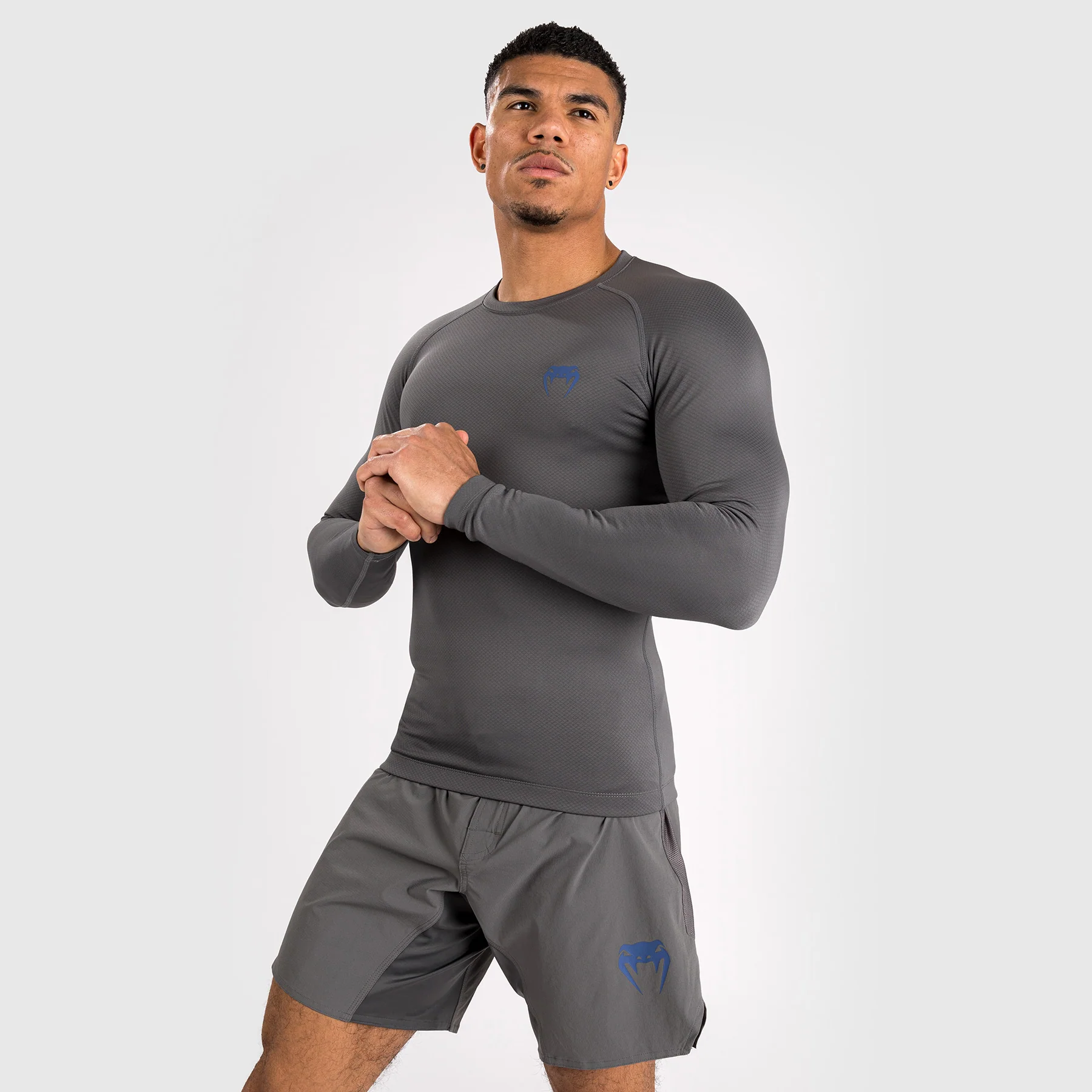 Venum Contender Lycra de manga larga para hombre - Gris - Image 4