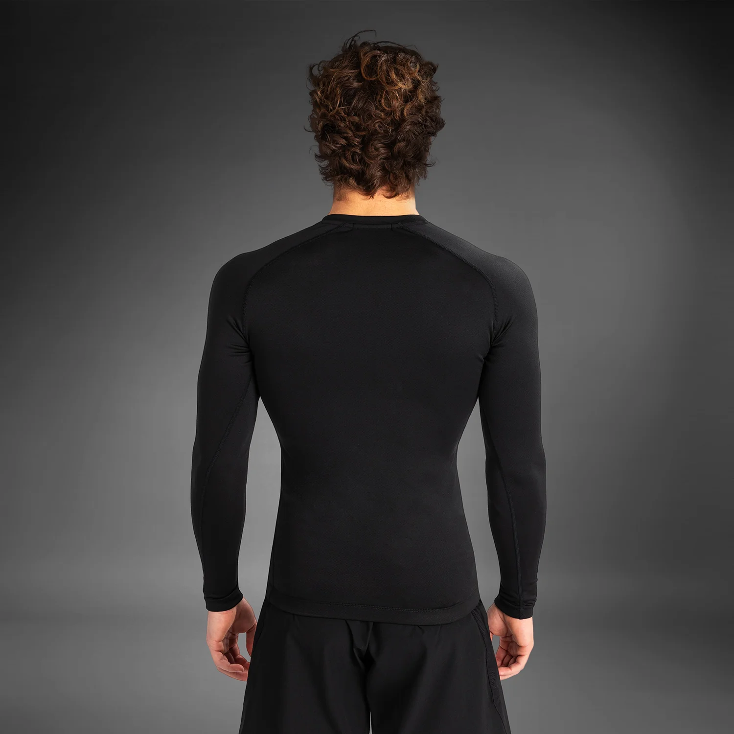 Venum Contender Lycra de manga larga para hombre - Negra/Blanca - Image 3