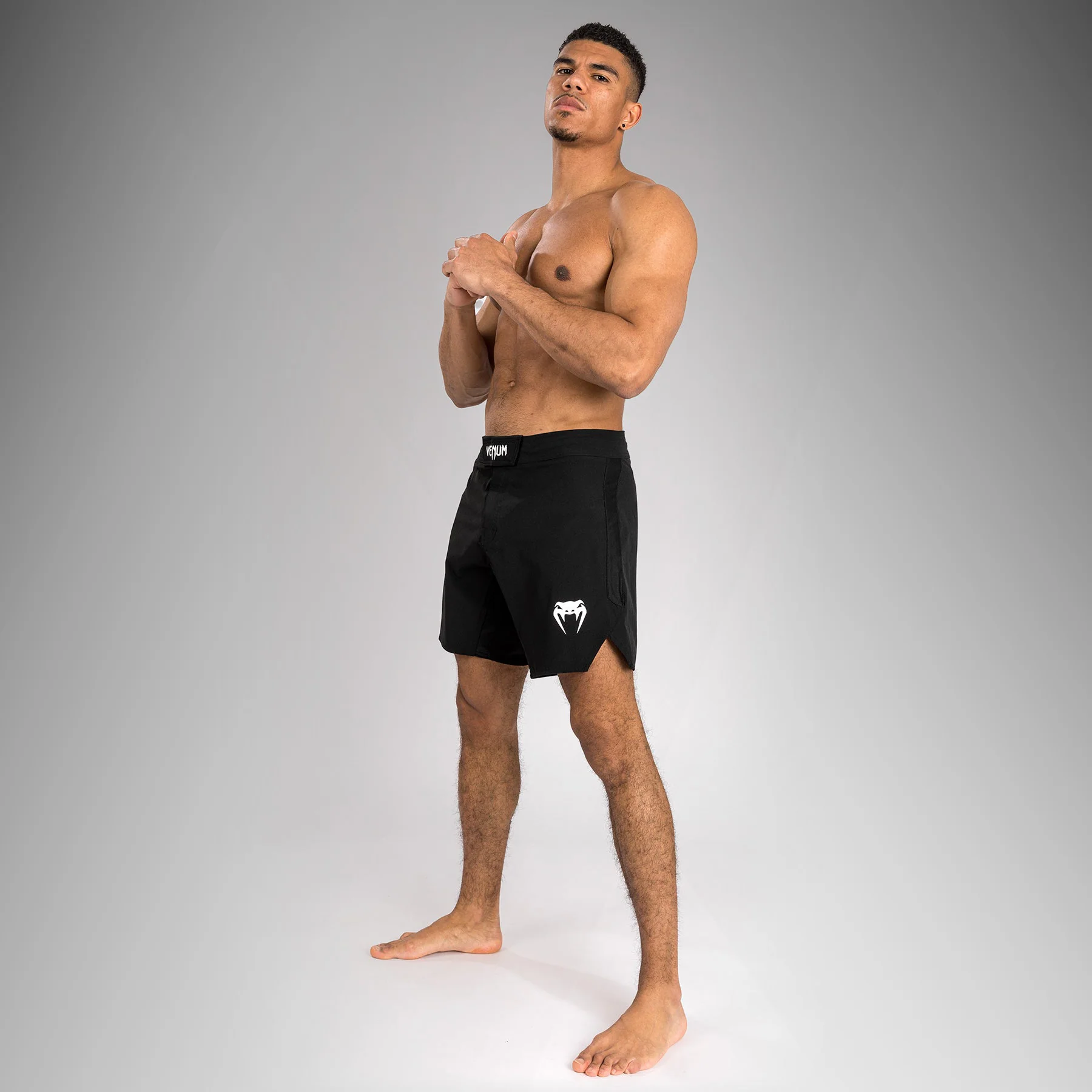 Venum Contender Pantalones cortos de lucha para hombre - Negro/Blanco - Image 3