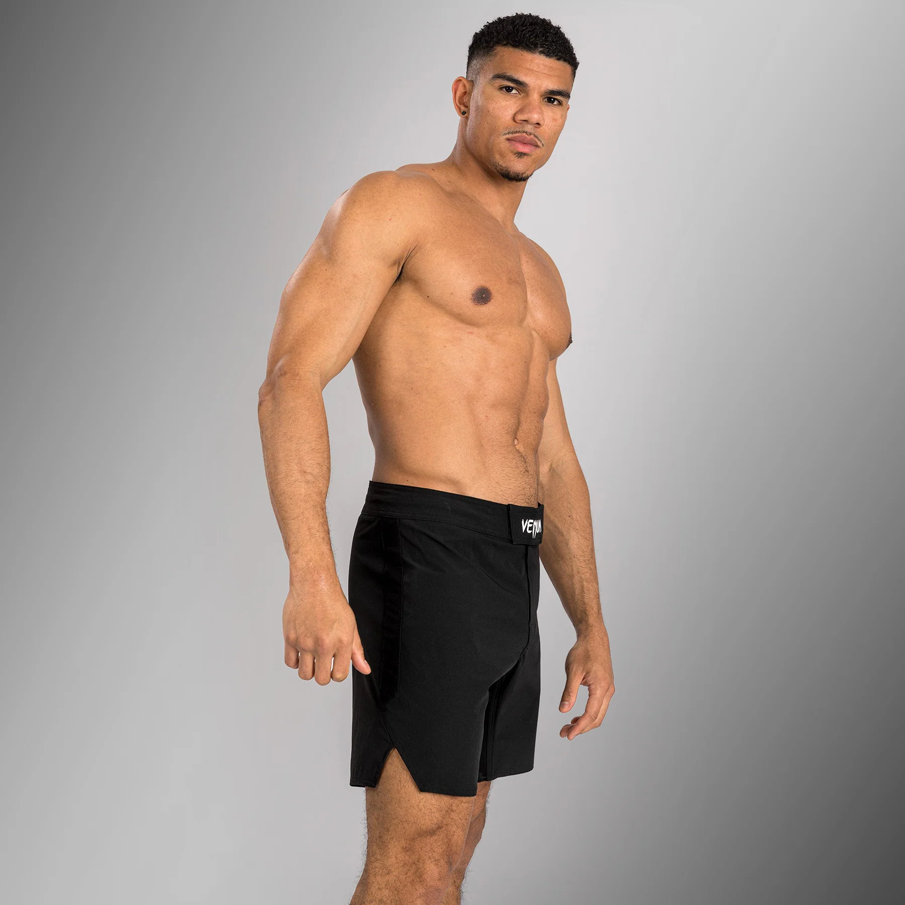 Venum Contender Pantalones cortos de lucha para hombre - Negro/Blanco - Image 4