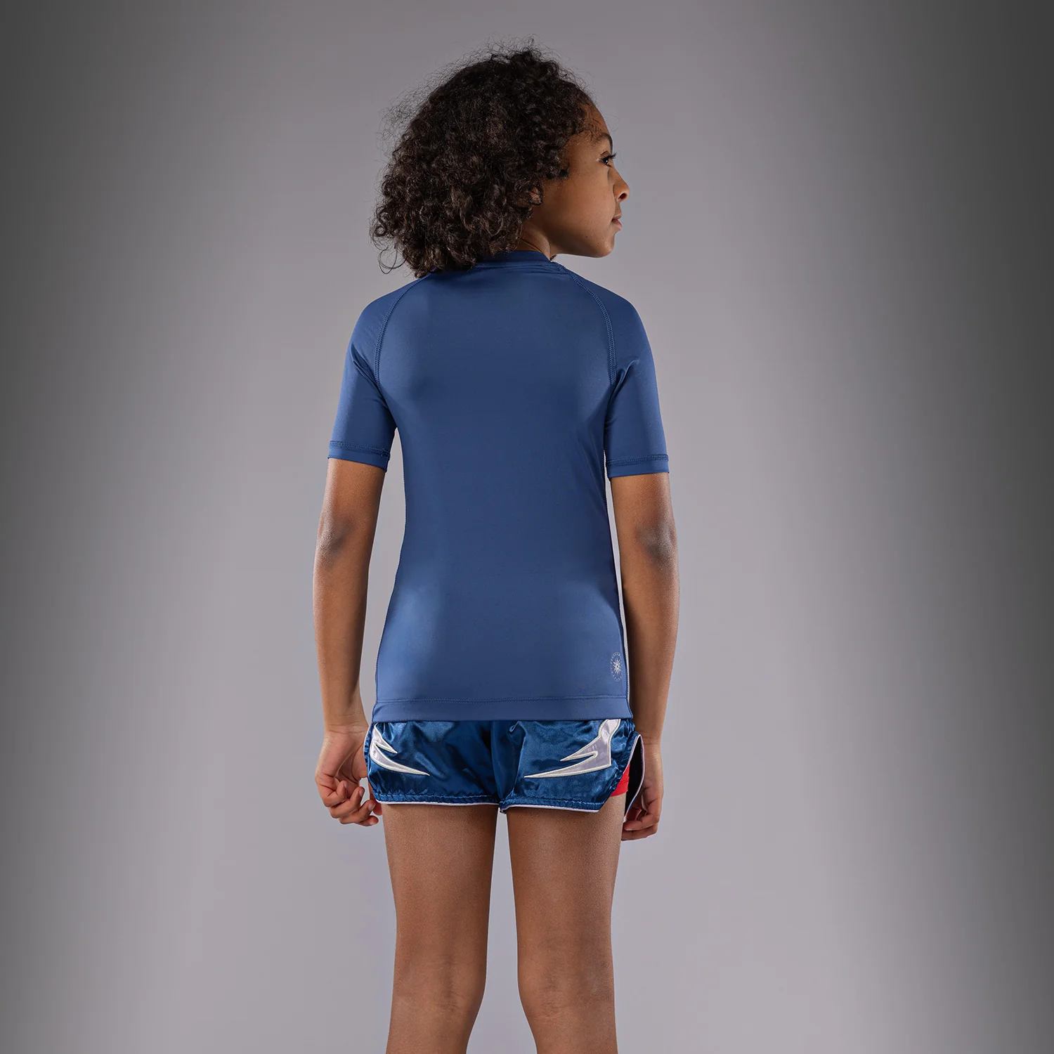 Venum Contender Rashguards de Mangas Cortas para Niños - Azul Real - Image 3