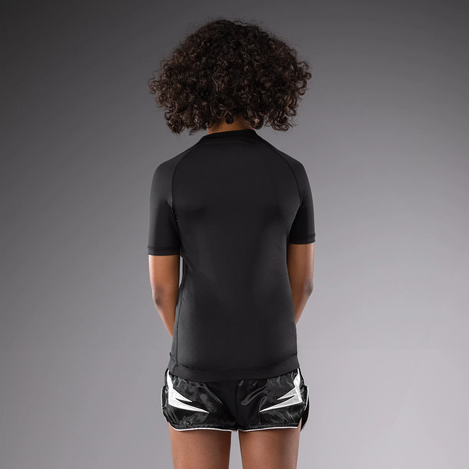 Venum Contender Rashguards de Mangas Cortas para Niños - Negro - Image 3