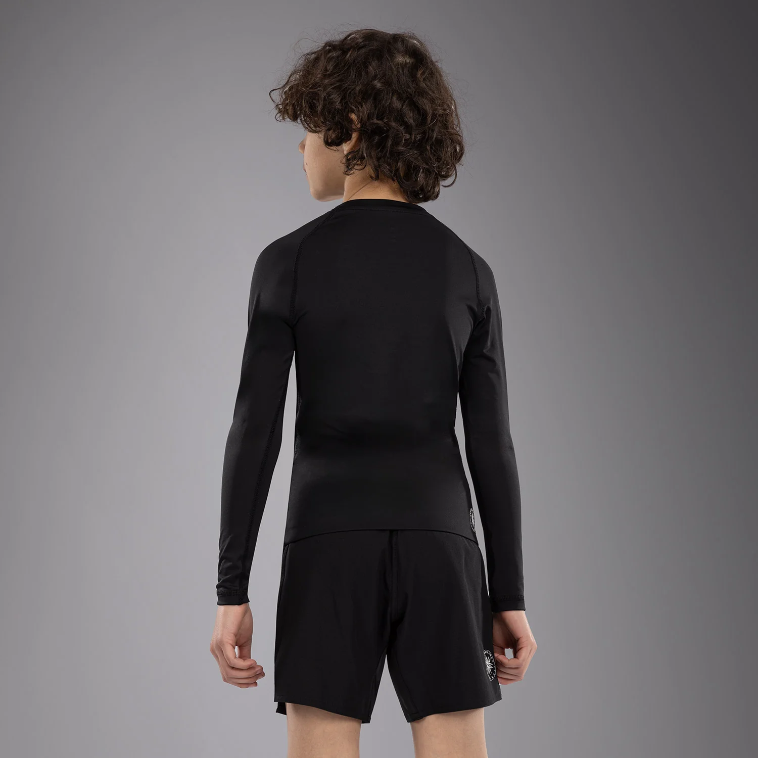 Venum Contender Rashguards de Mangas Largas para Niños - Negro - Image 3