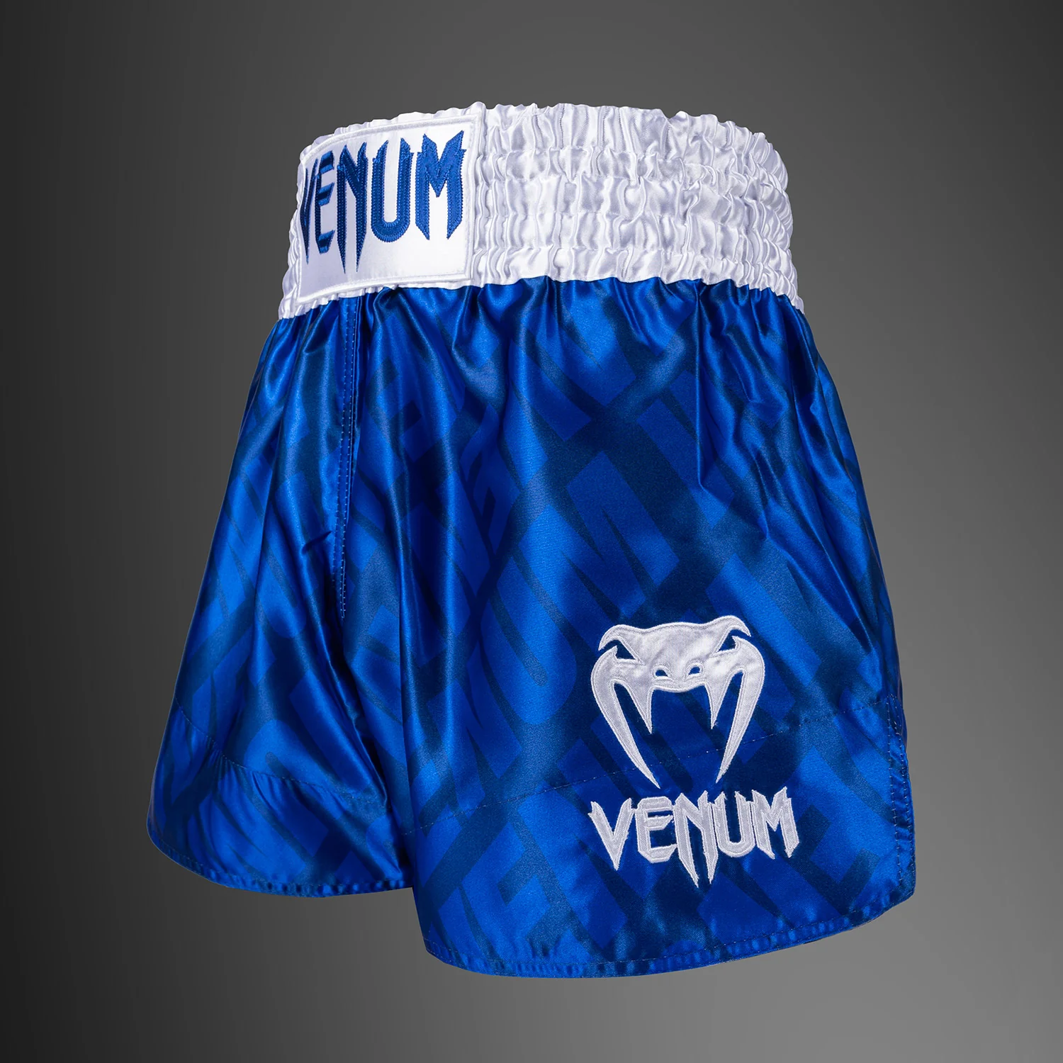 Venum Contender XT Pantalones Cortos Muay Thai – Azul Real/Blanco - Image 2