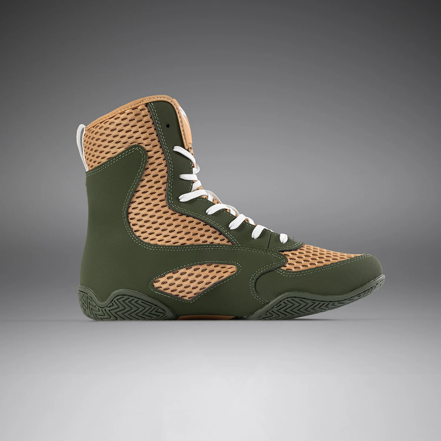 Venum Contender Zapatillas de Boxeo - Verde Militar/Arena - Image 3