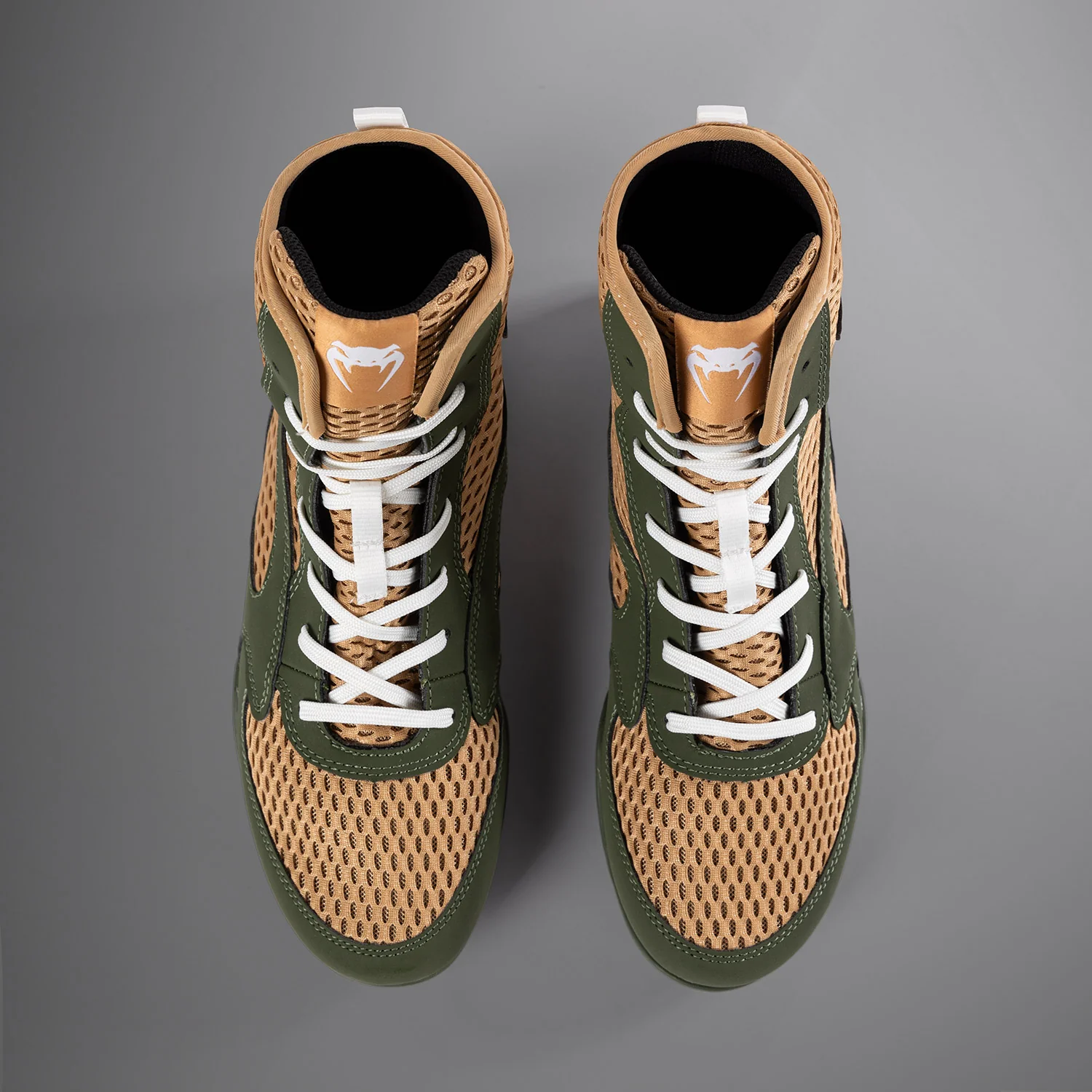 Venum Contender Zapatillas de Boxeo - Verde Militar/Arena - Image 5