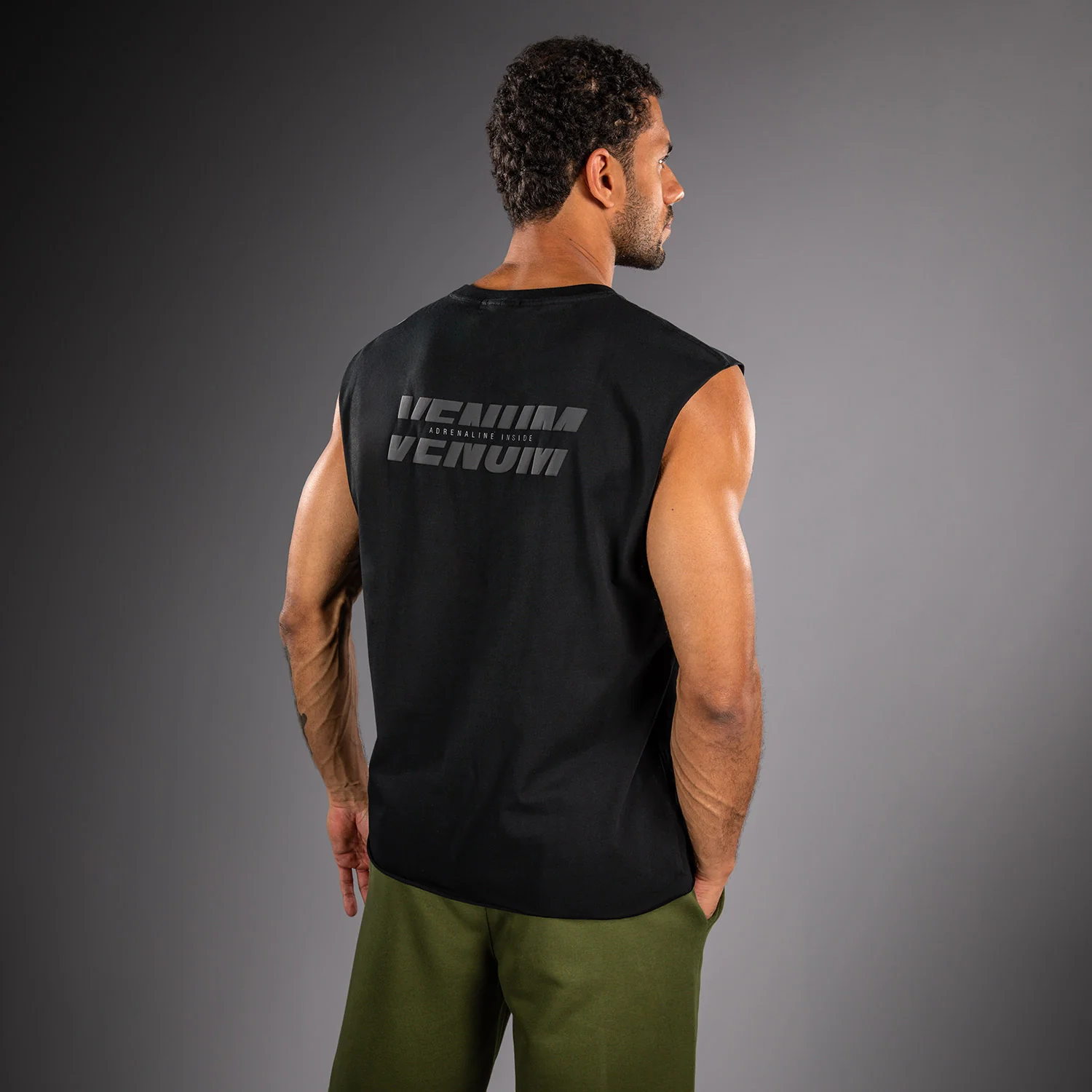 Venum Divide Camiseta Sin Mangas - Negro - Image 3