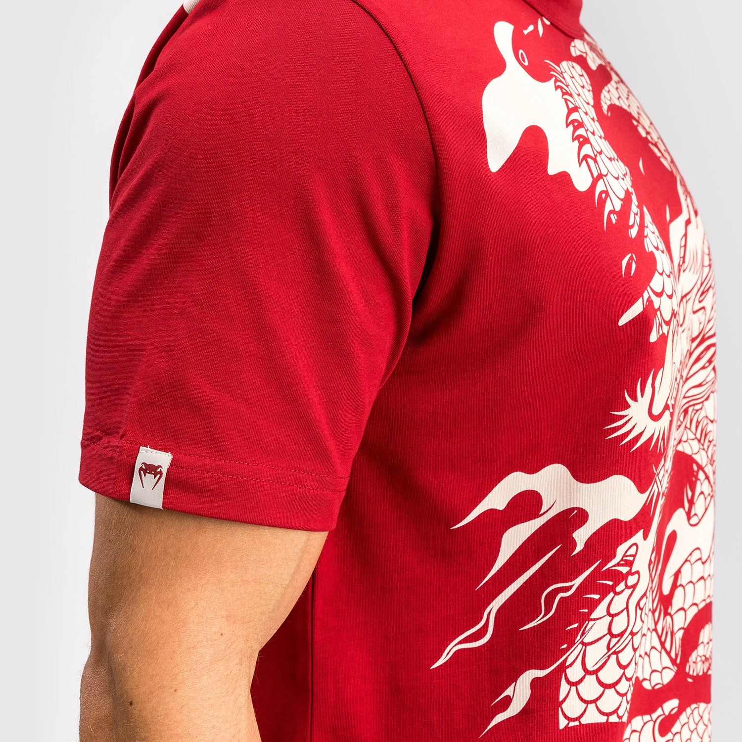 Venum Dragon’s Flight Camiseta para hombre - Rojo cereza/Blanco crema - Image 5