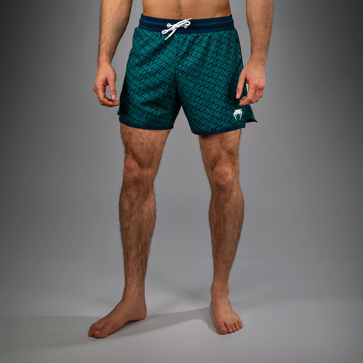 Venum Echo Board Shorts - Azul Profundo/Verde Esmeralda - Image 3